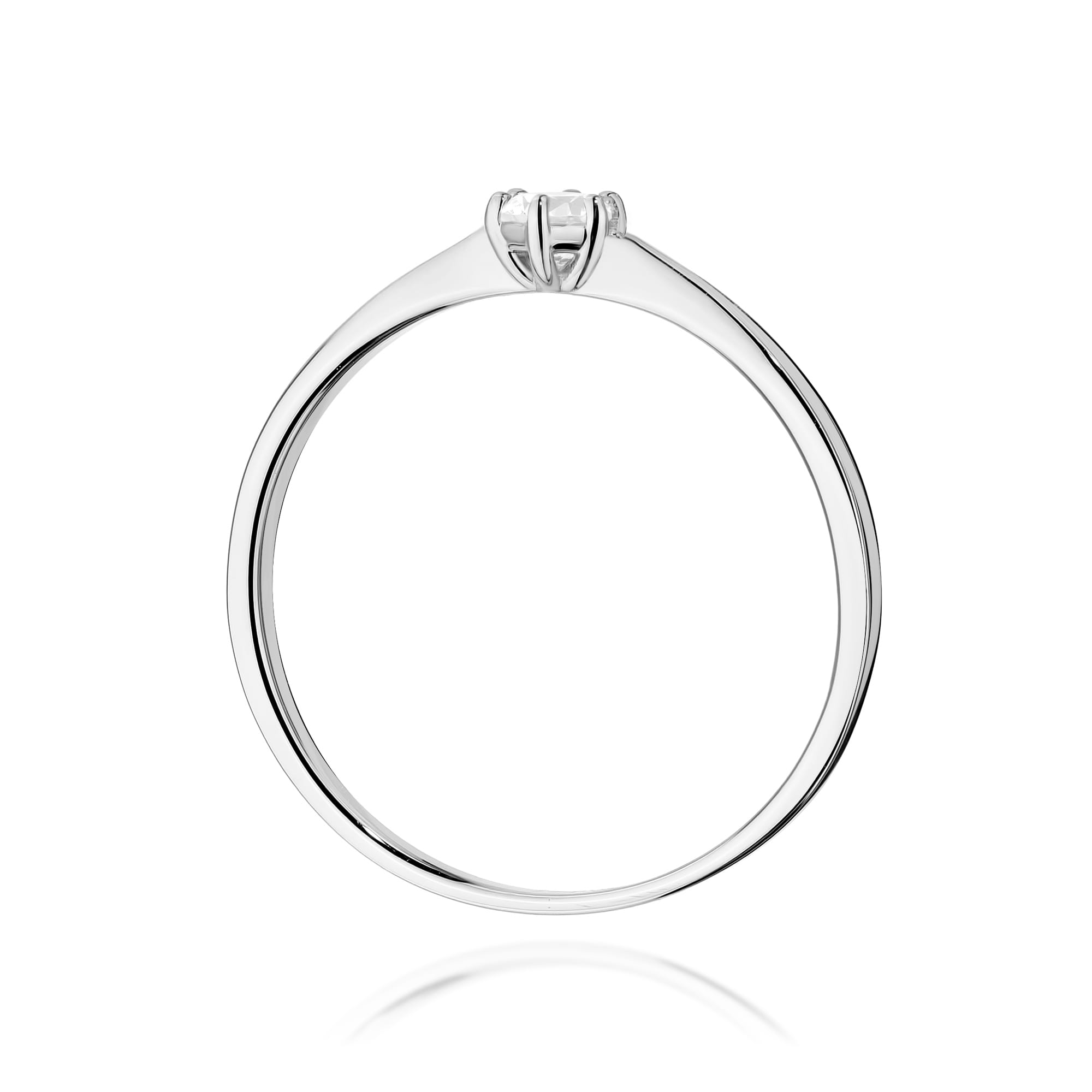 Inel Aur 14K W0579 Diamant Cultivat 0.10ct