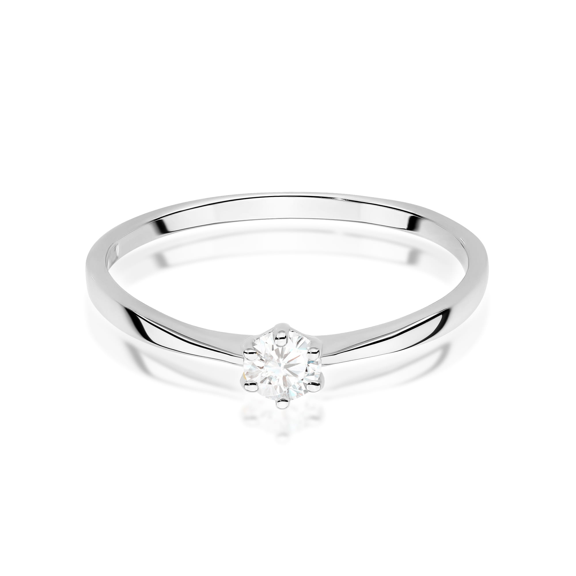 Inel Aur 14K cu Diamant de Laborator 0.15 ct