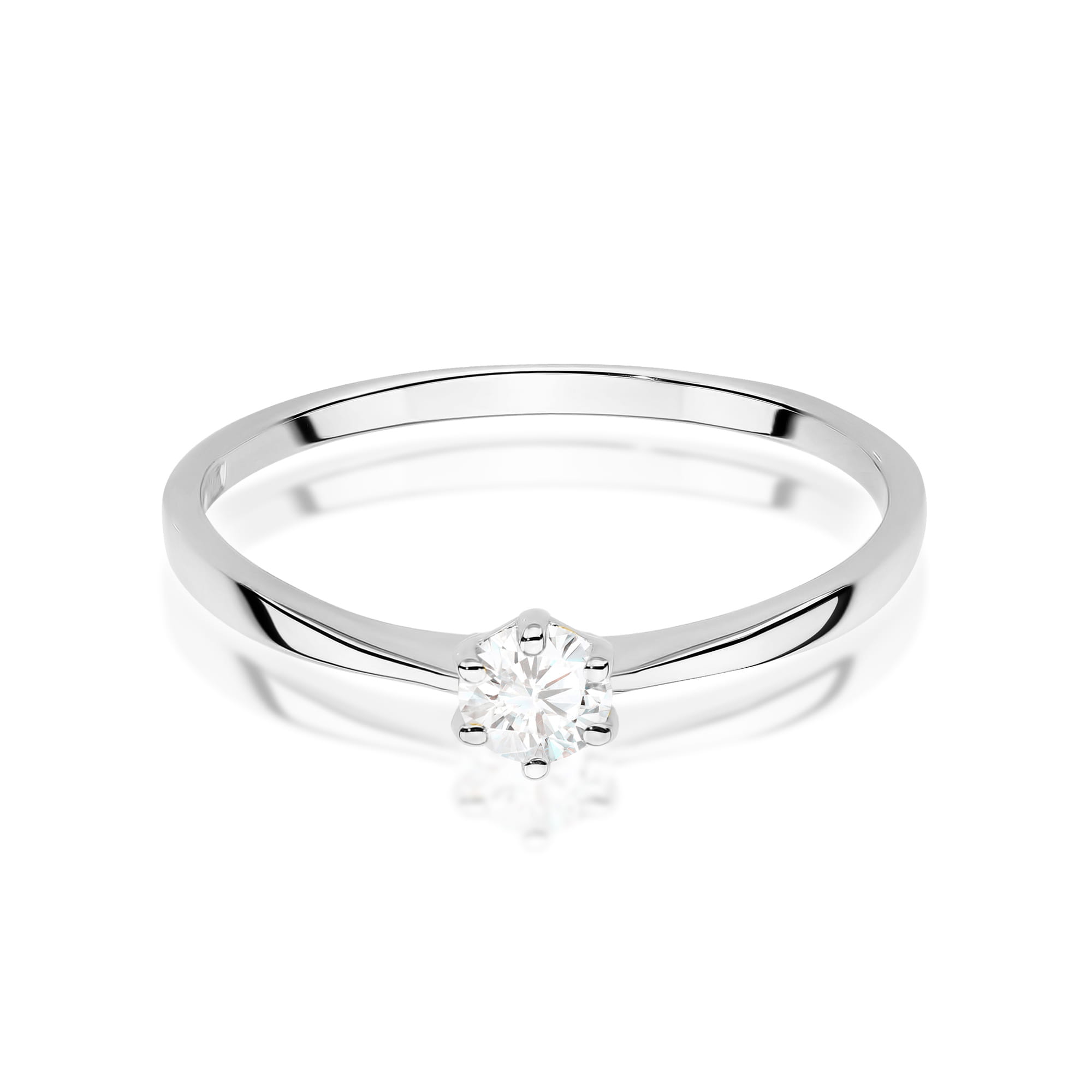Inel Aur 9K cu Diamant Natural 0.20 ct