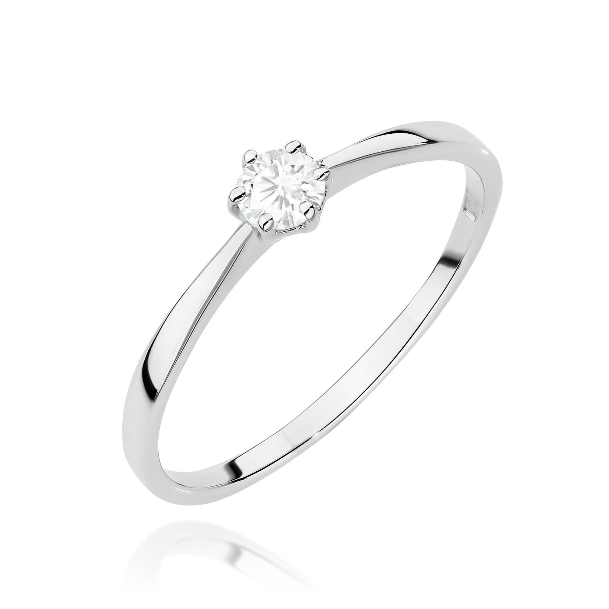 Inel Aur 9K cu Diamant de Laborator 0.15 ct