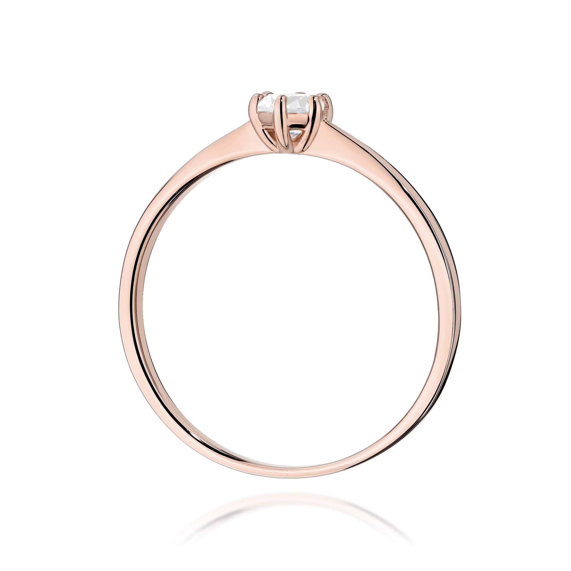 Inel Aur 14K cu Diamant de Laborator 0.15 ct