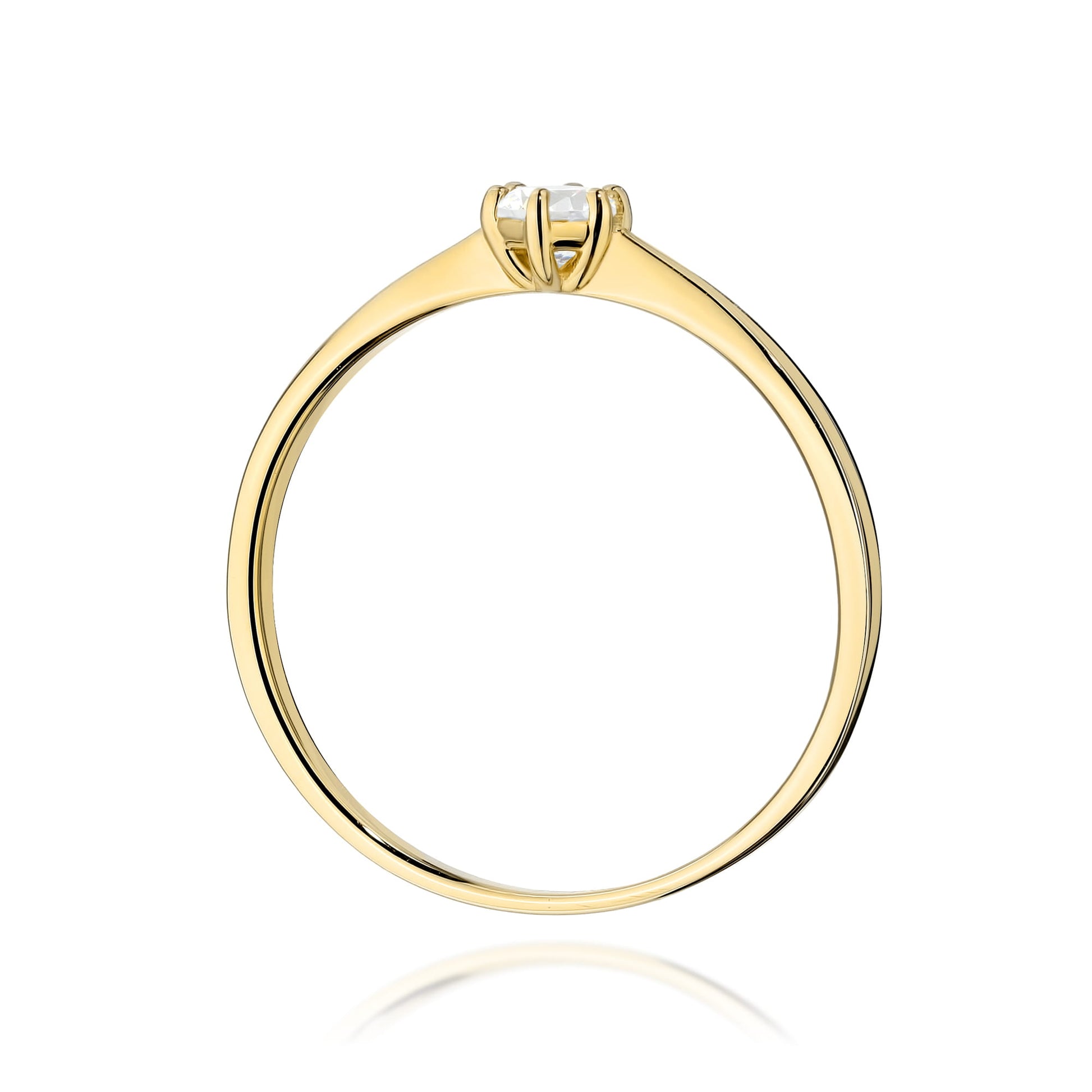 Inel Aur 14K cu Diamant de Laborator 0.15 ct