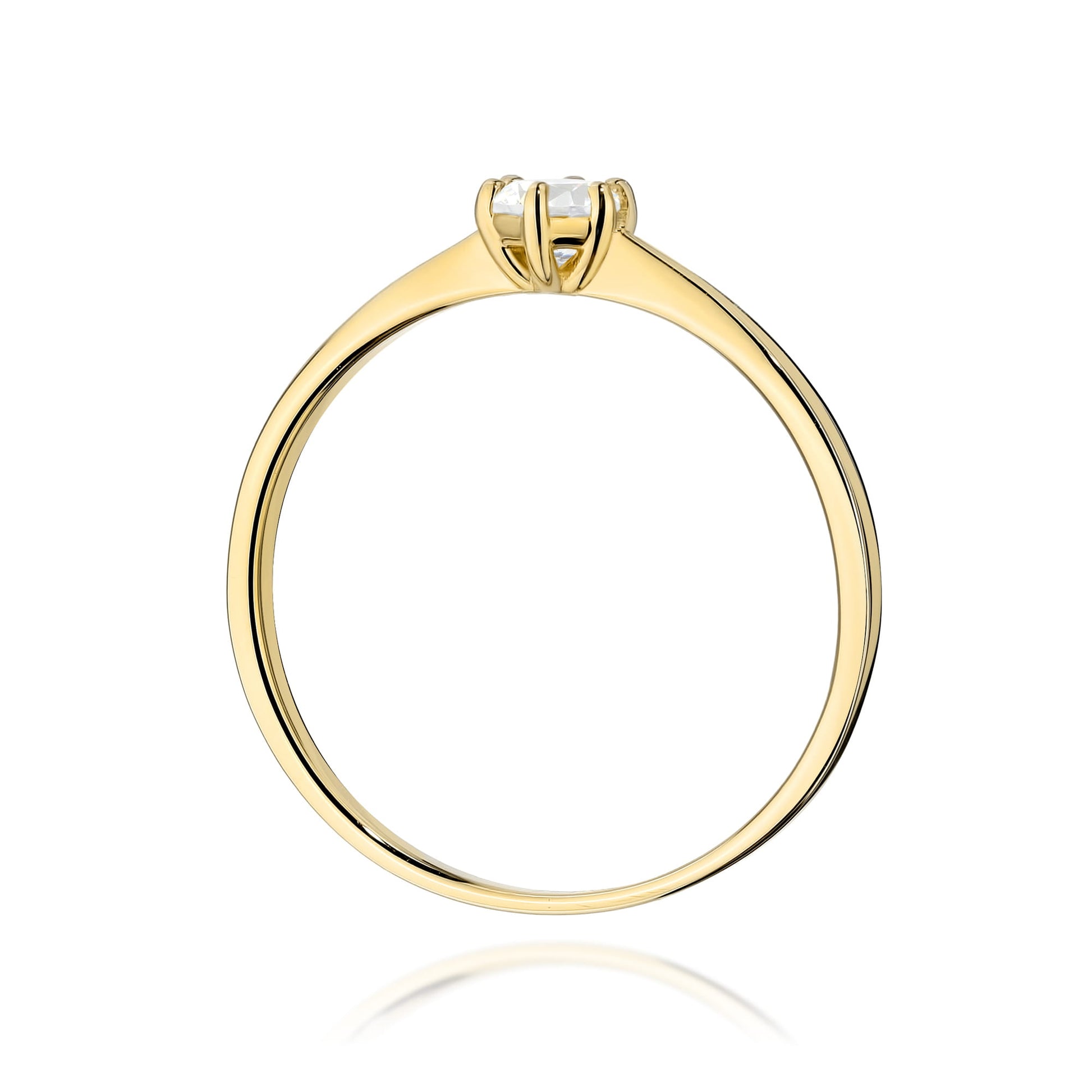 Inel Aur 9K cu Diamant Natural 0.20 ct