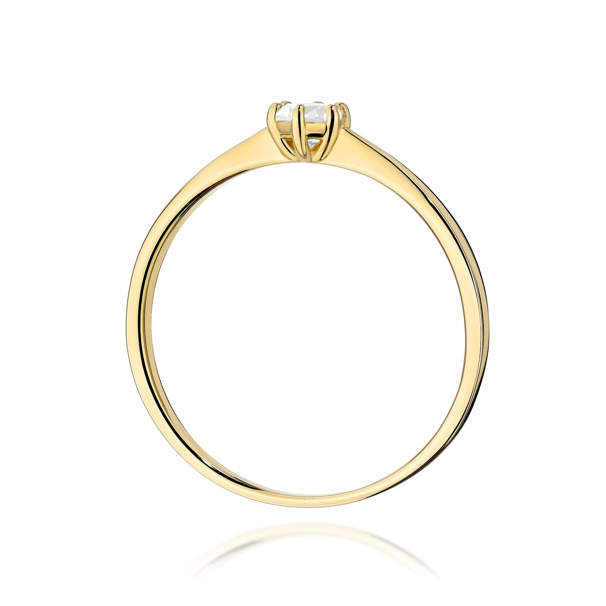 Inel Aur 9K cu Diamant de Laborator 0.15 ct
