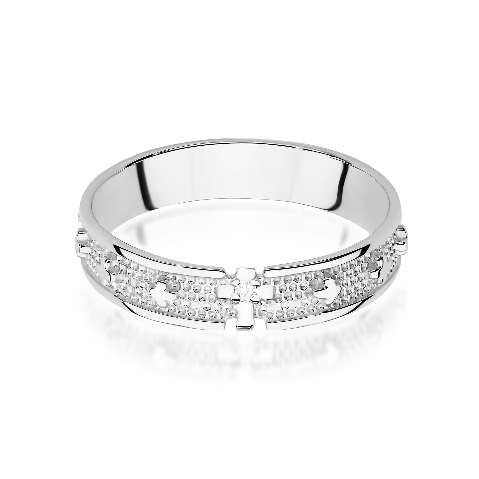 Inel Aur 9K cu Diamant Natural 0.01 ct