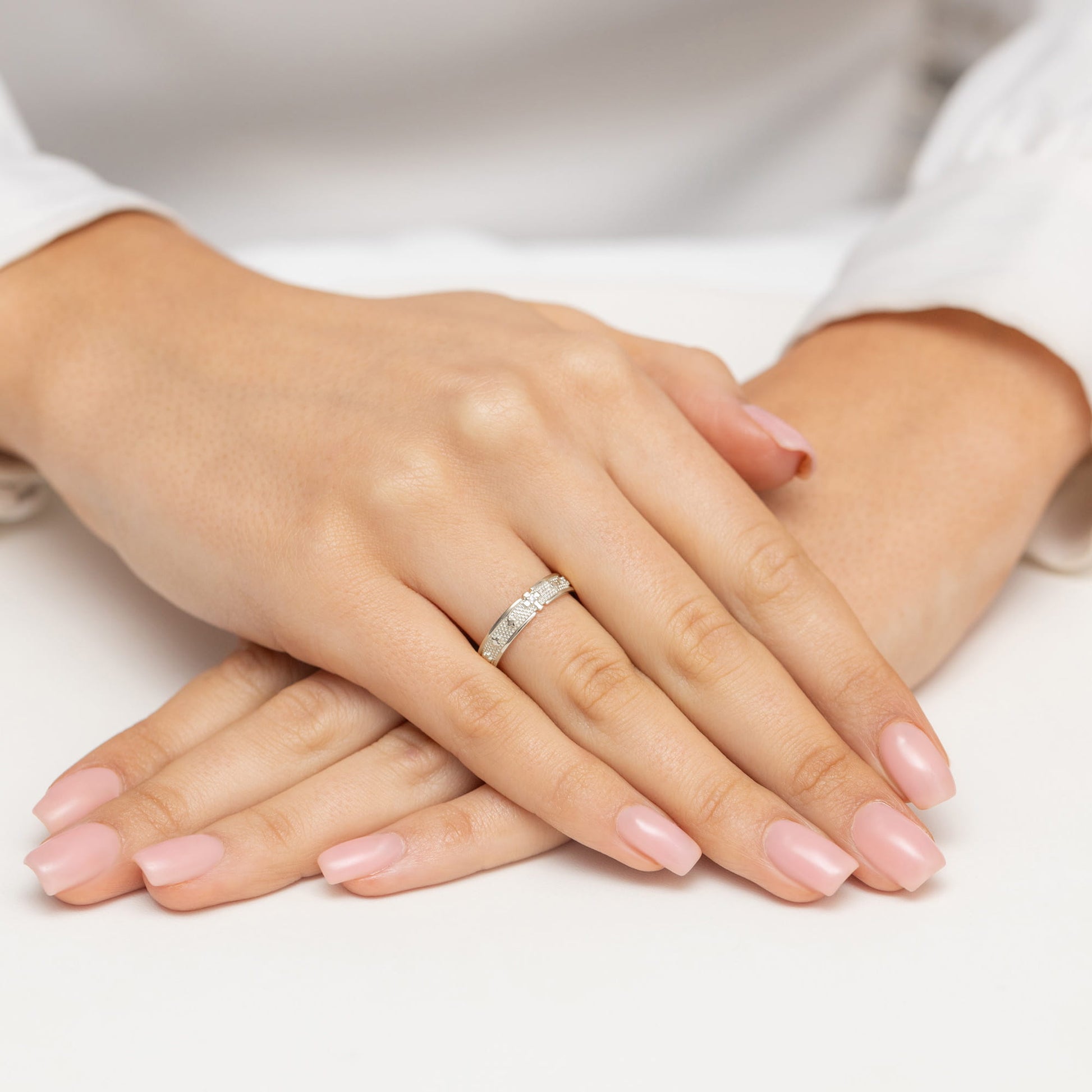 Inel Aur 9K cu Diamant Natural 0.01 ct