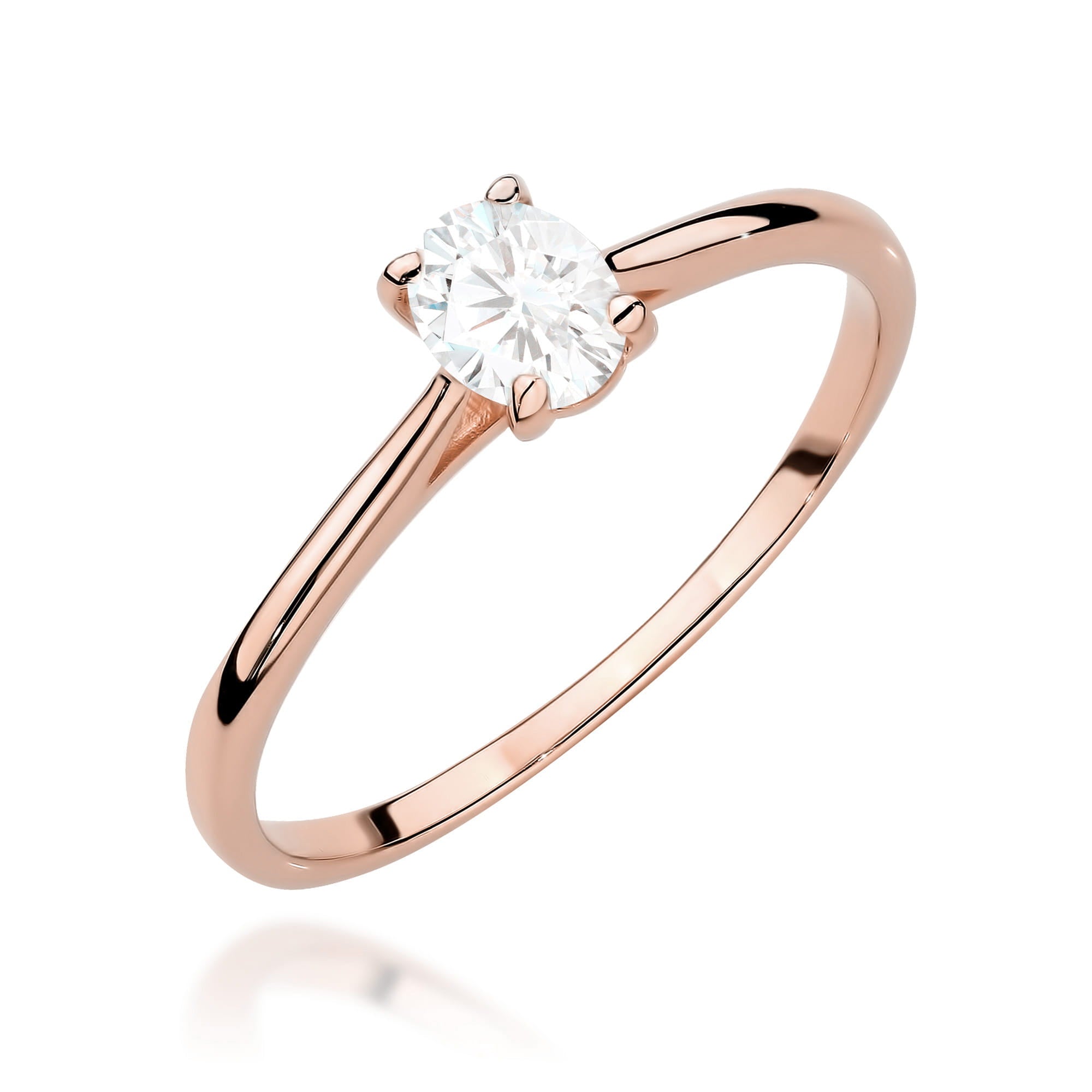 Inel Aur 14K cu Diamante Naturale 0.30 ct
