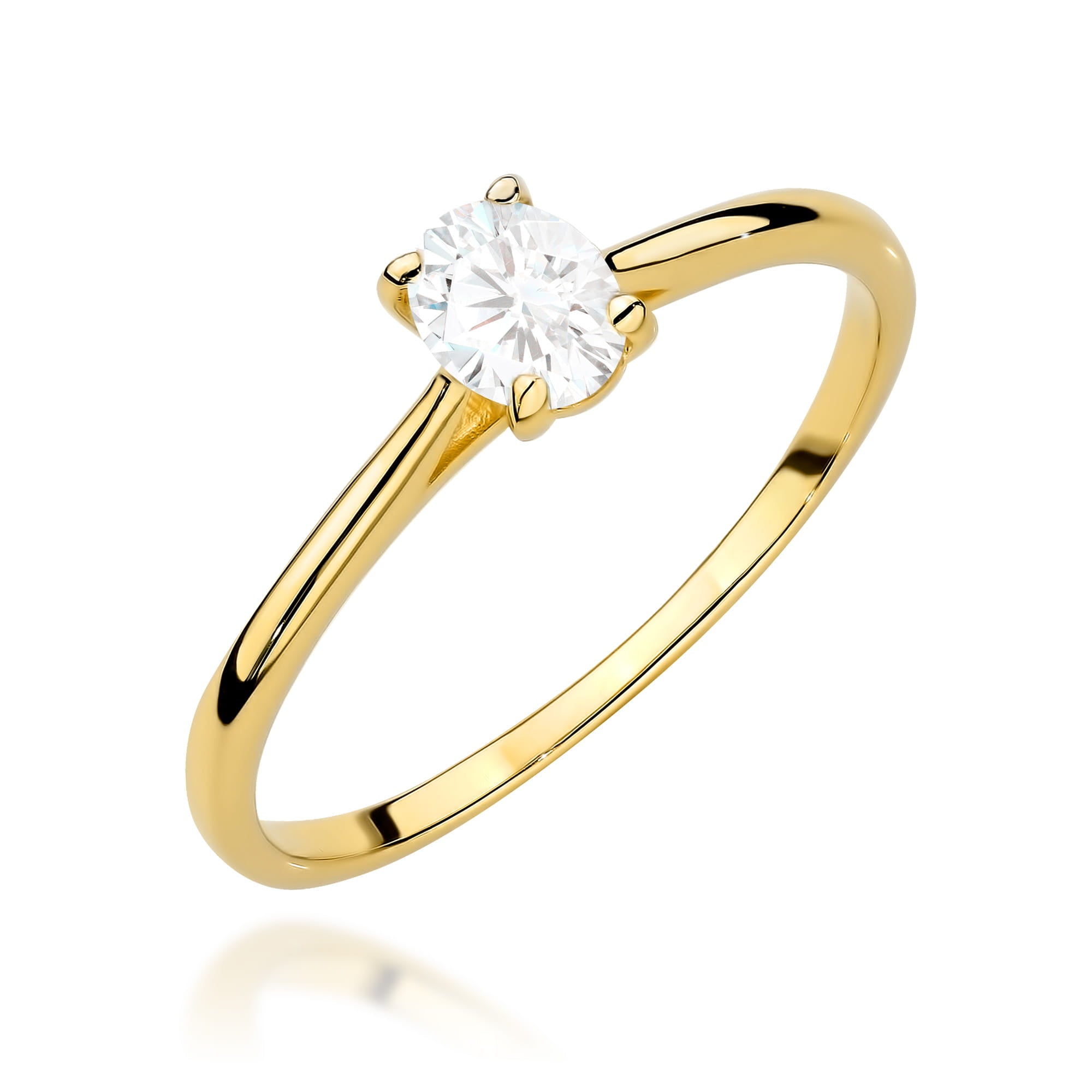 Inel Aur 14K cu Diamante Naturale 0.30 ct