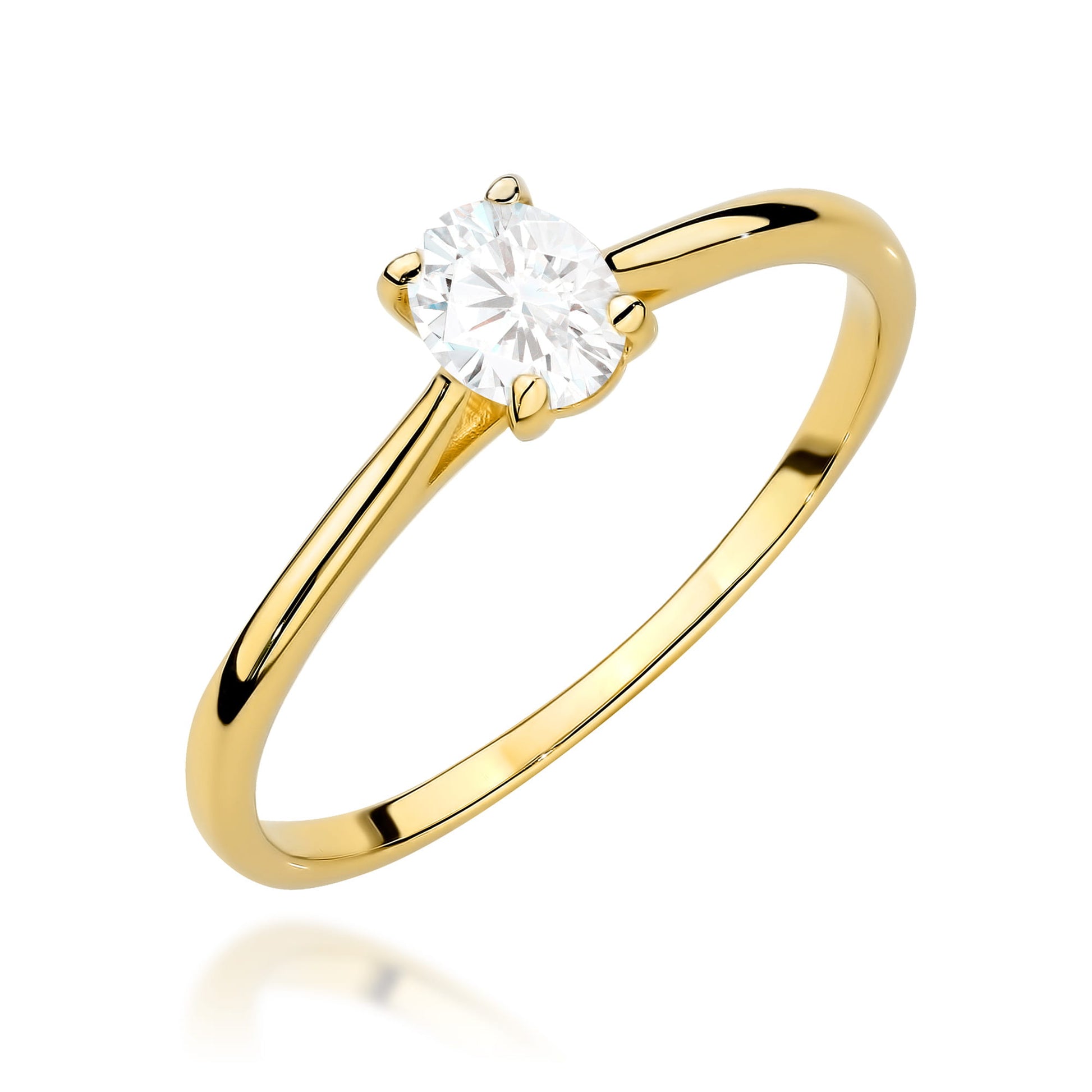Inel Aur 9K cu Diamant de Laborator 0.30 ct