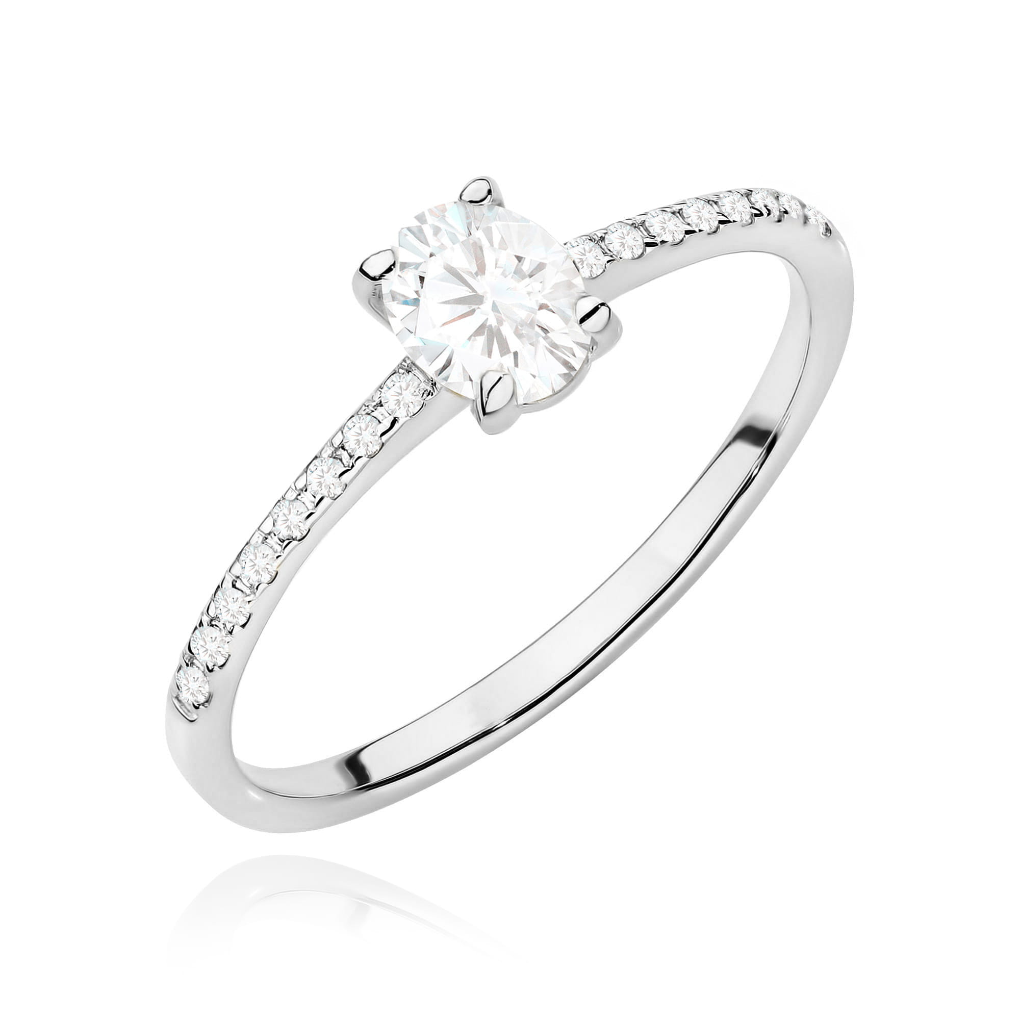Inel Aur 9K cu Diamante Naturale 0.38 ct