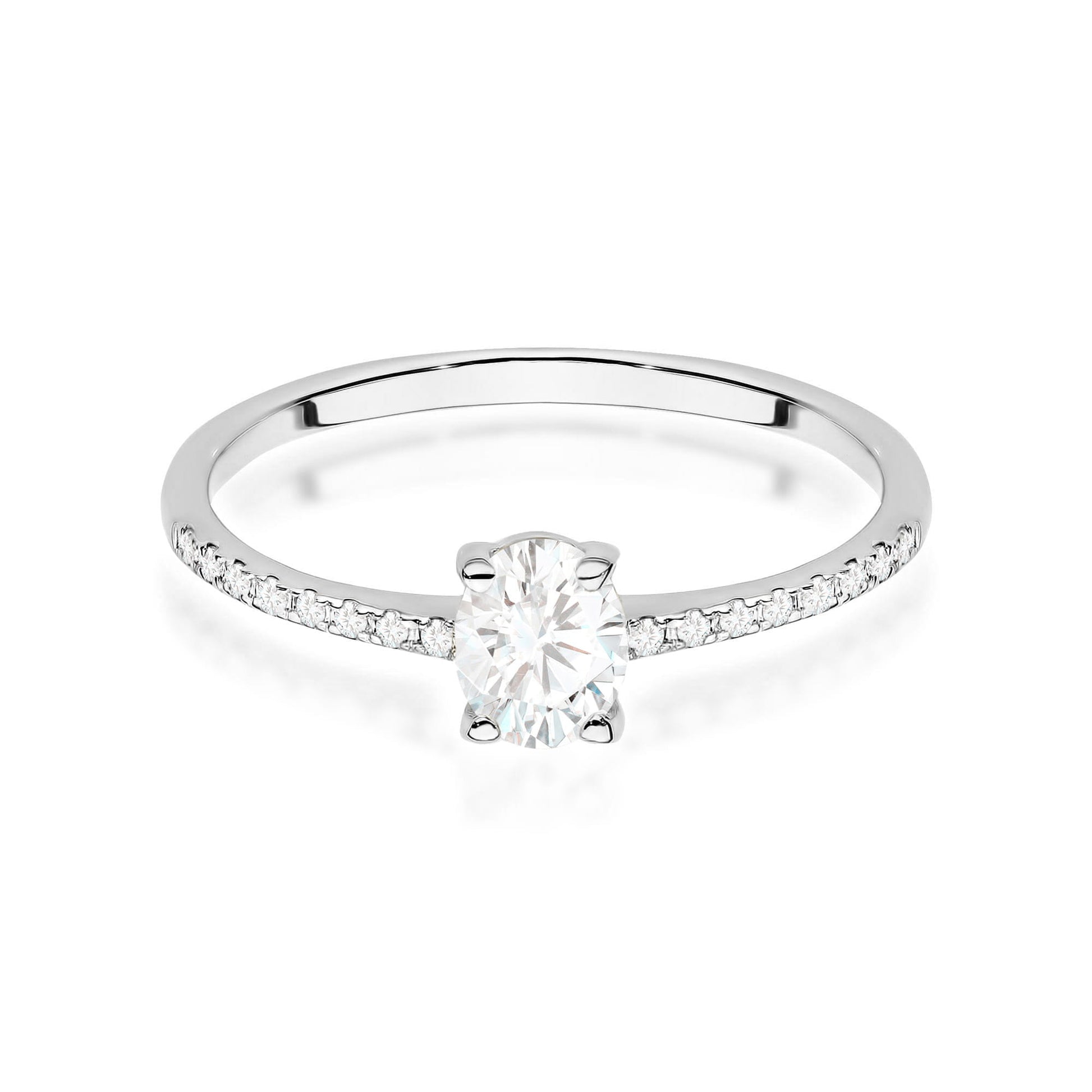Inel Aur 9K cu Diamante de Laborator 0.38 ct