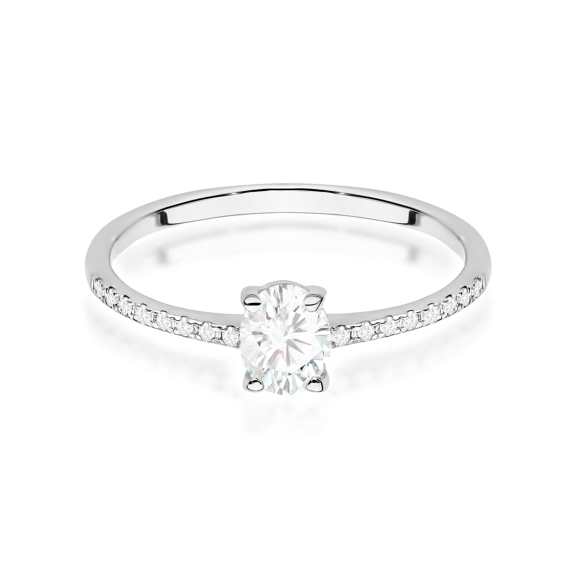 Inel Aur 9K cu Diamante de Laborator 0.38 ct