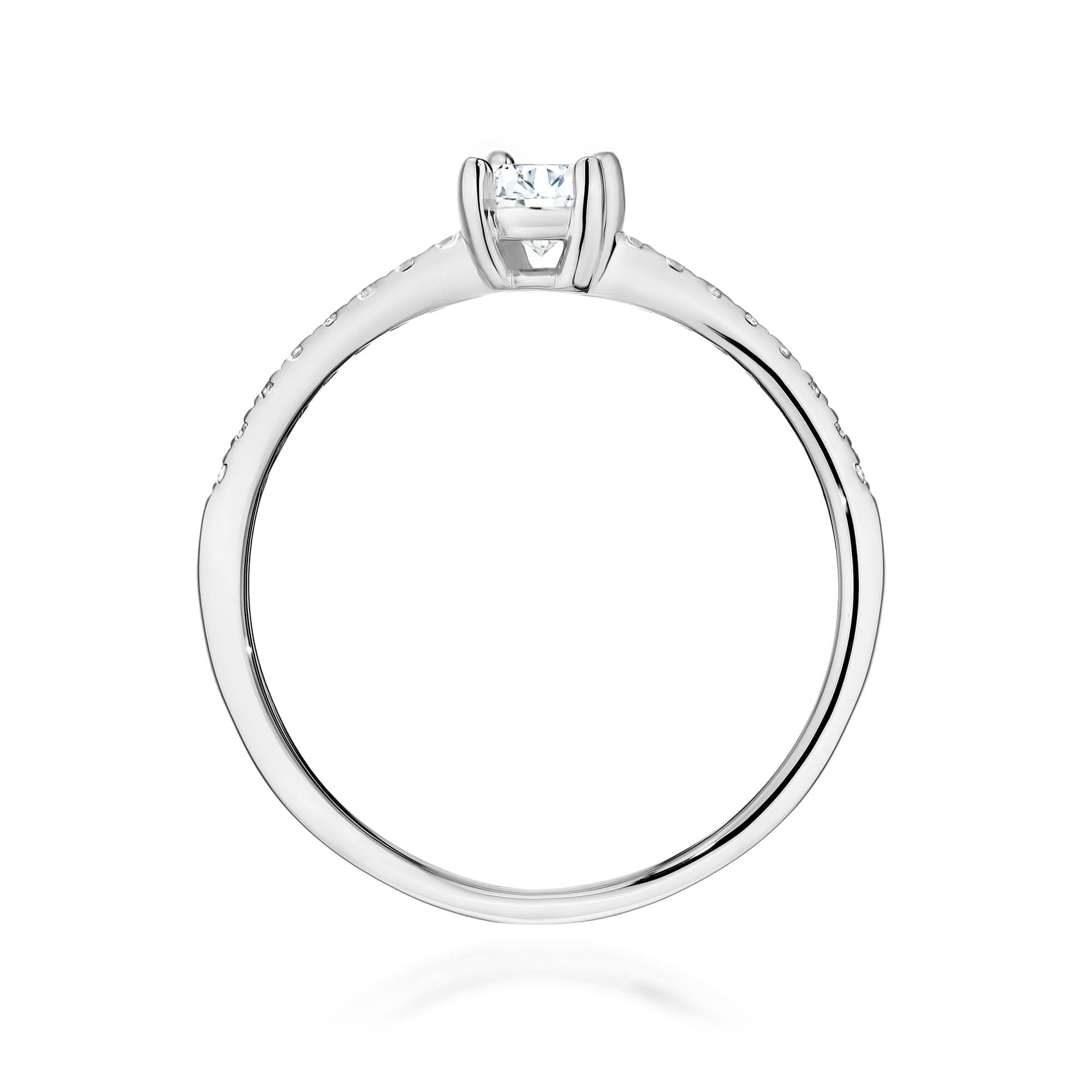 Inel Aur 9K cu Diamante de Laborator 0.38 ct