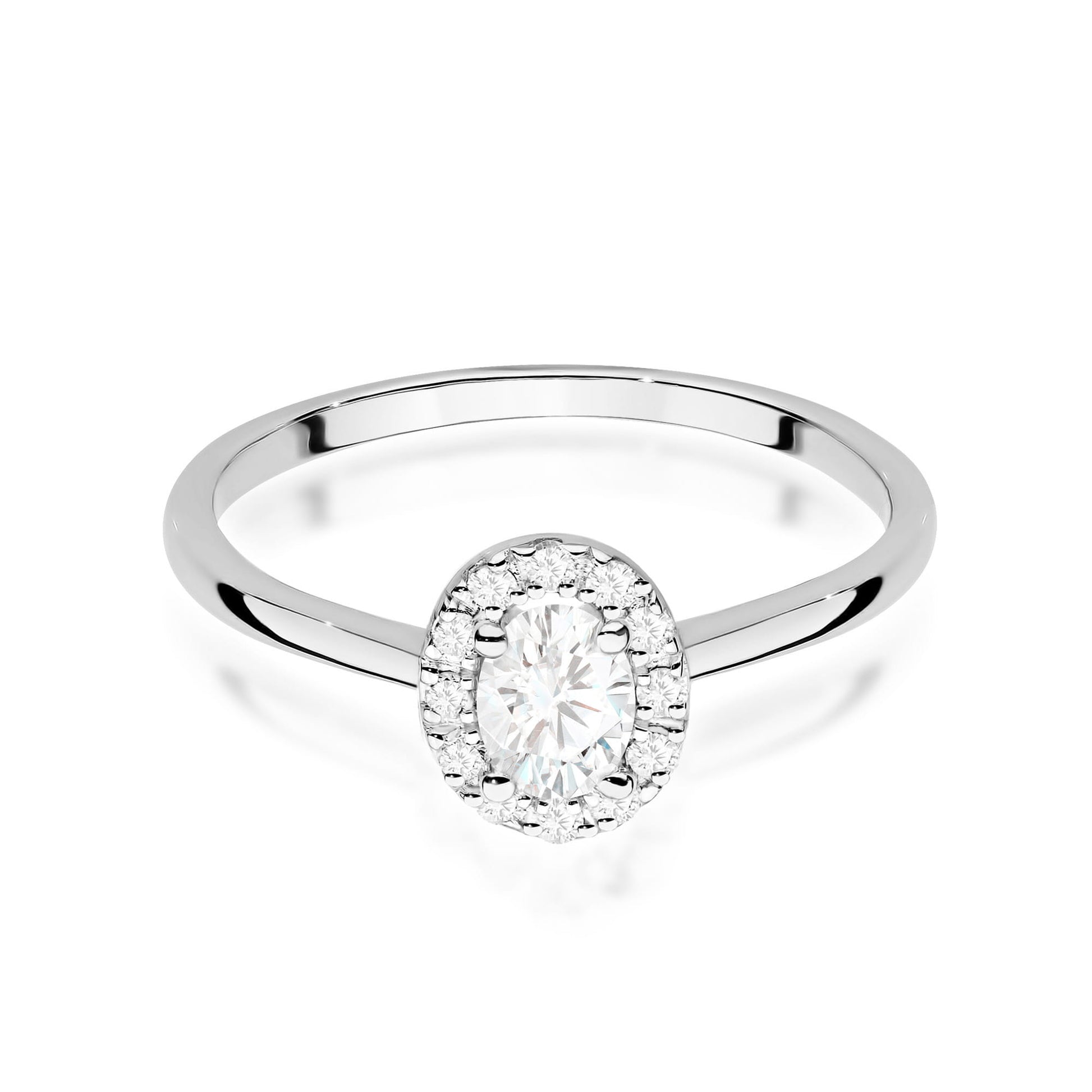 Inel Aur 9K cu Diamante de Laborator 0.40 ct