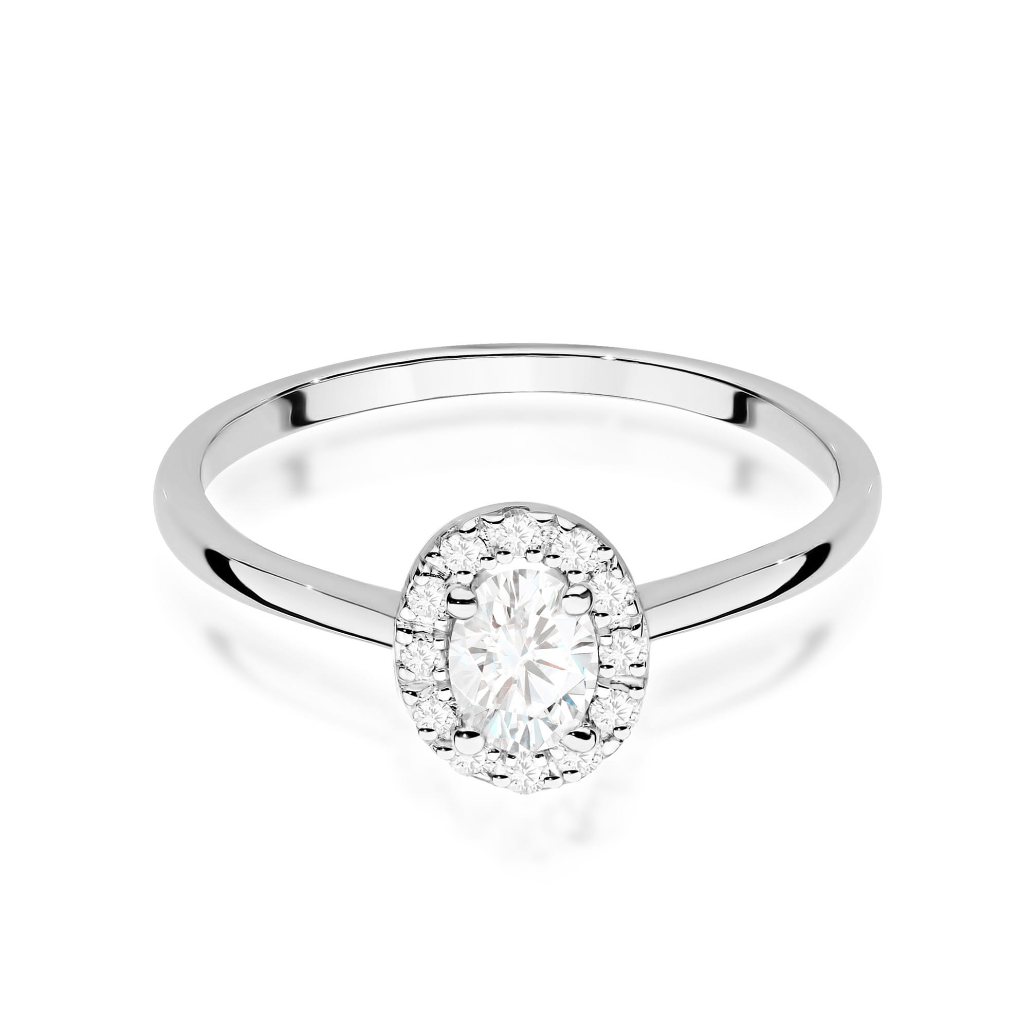 Inel Aur 9K cu Diamante de Laborator 0.40 ct