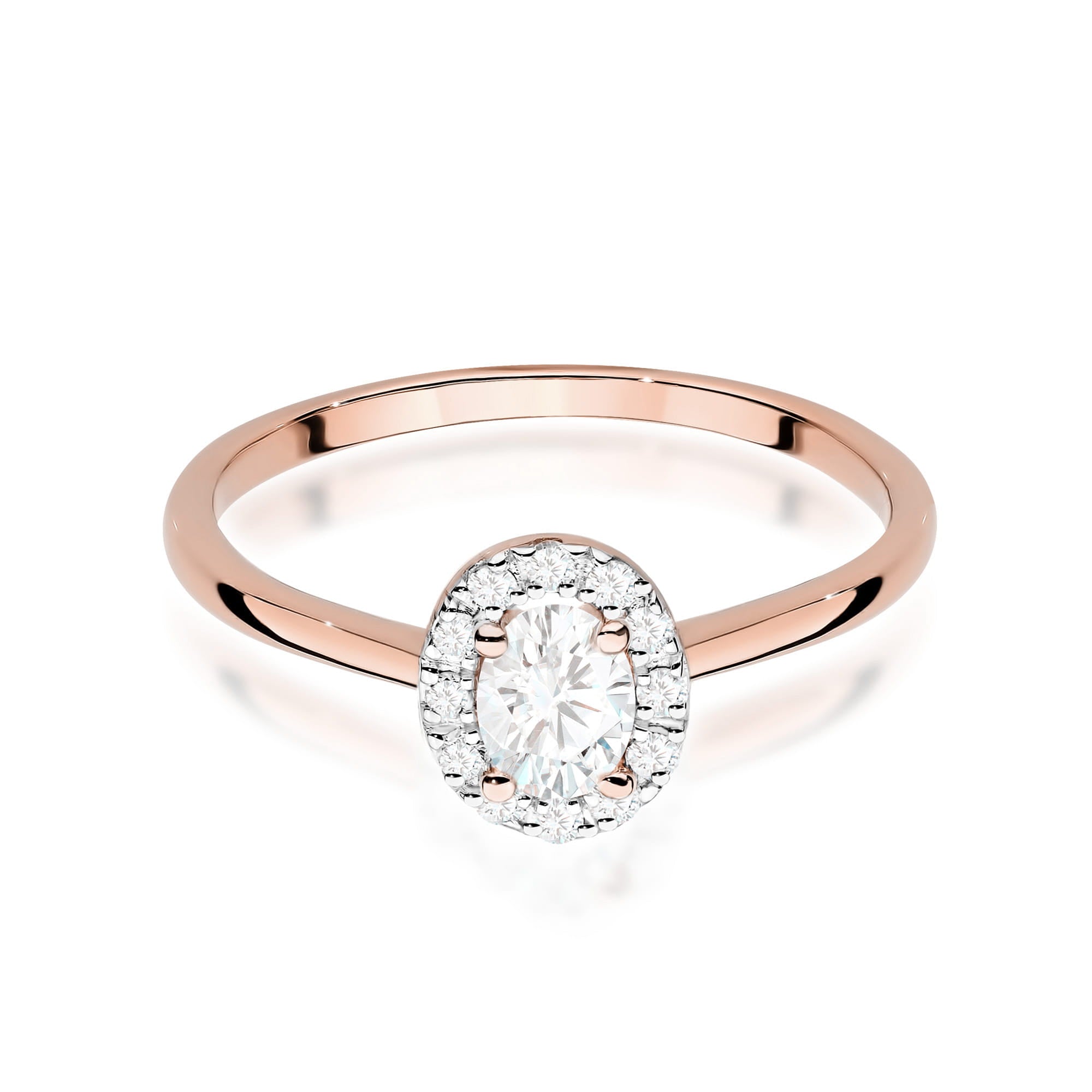 Inel Aur 14K W0583 Diamant Crescut în Laborator 0.30ct