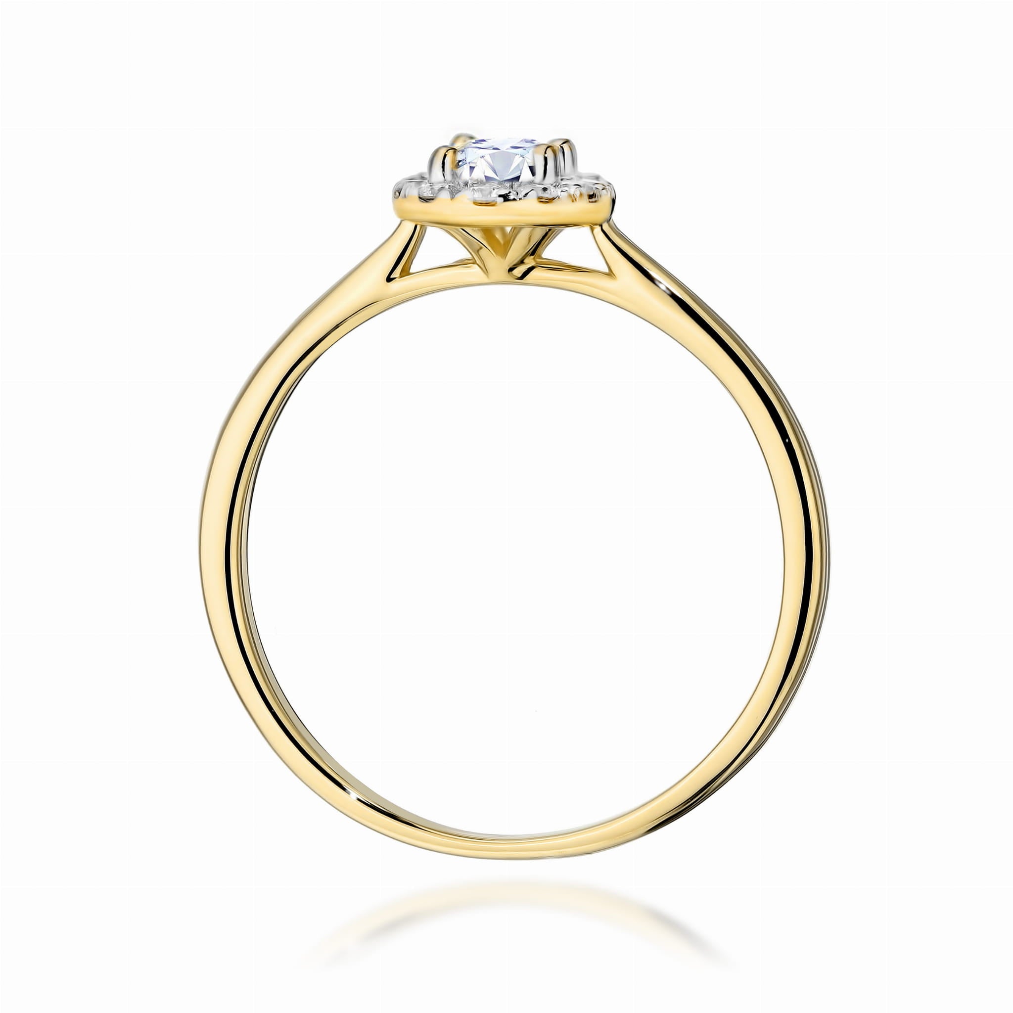 Inel Aur 9K cu Diamante Naturale 0.40 ct