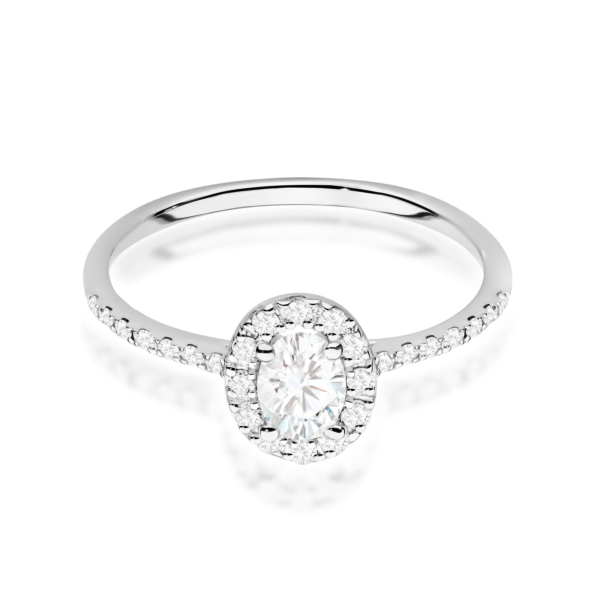 Inel Aur 9K cu Diamante Naturale 0.47 ct