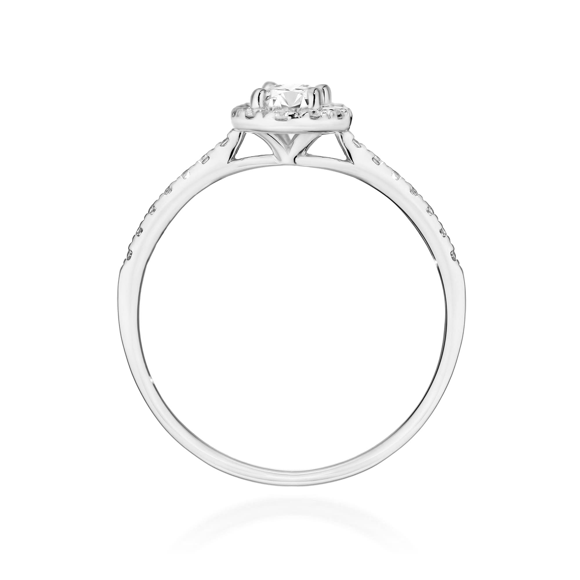 Inel Aur 9K cu Diamante de Laborator 0.47 ct