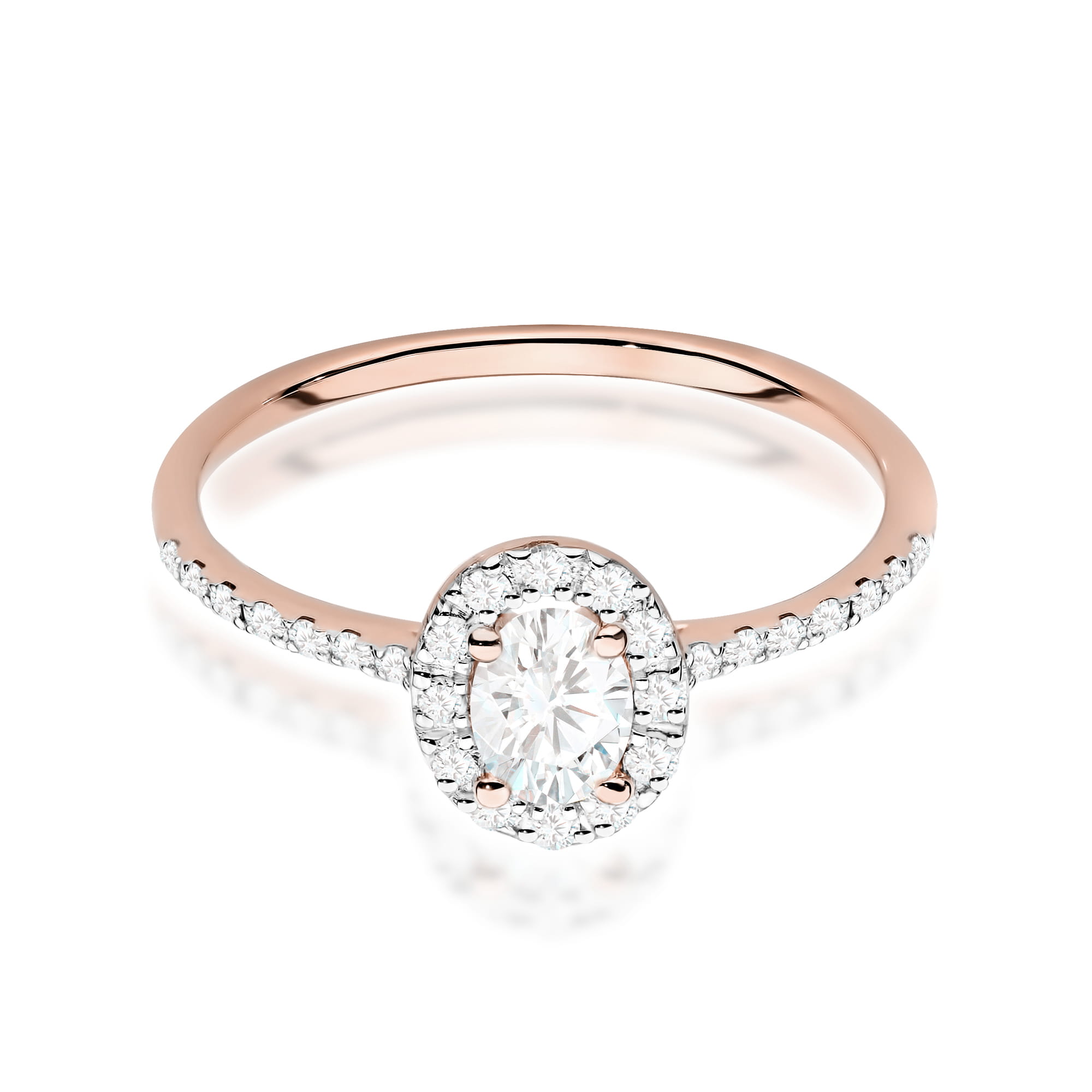 Inel Aur 14K cu Diamante Naturale 0.47 ct