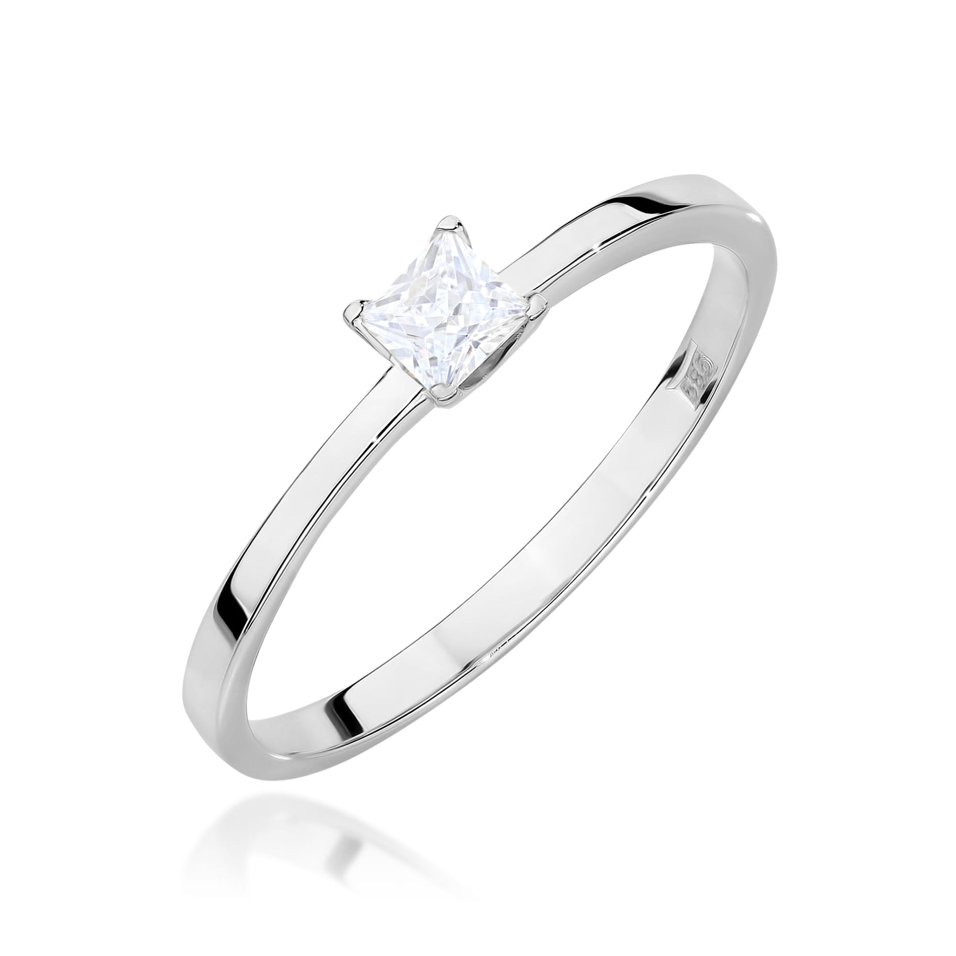 Inel Aur 9K cu Diamant Natural 0.15 ct