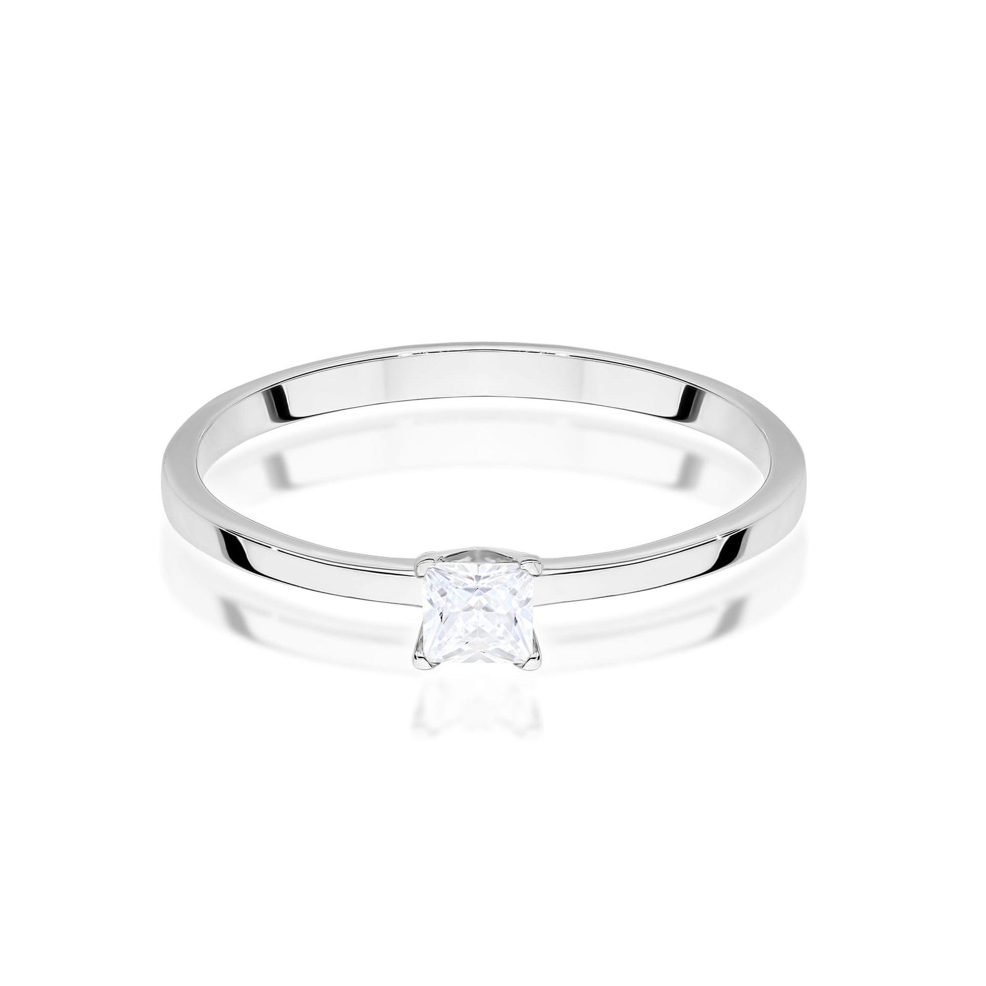 Inel Aur 9K cu Diamant Natural 0.15 ct