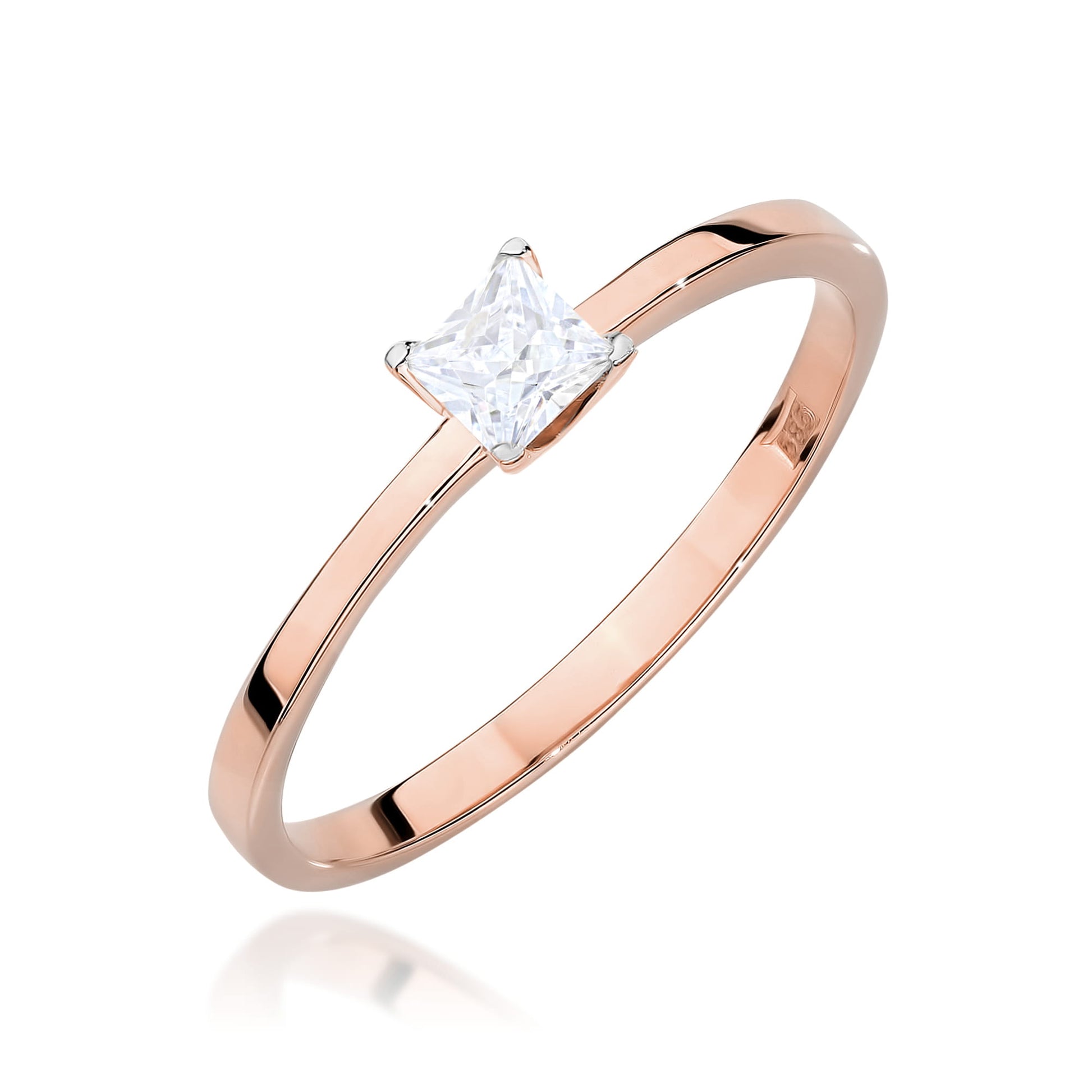 Inel Aur 14K W0587 Diamant Cultivat 0.30ct