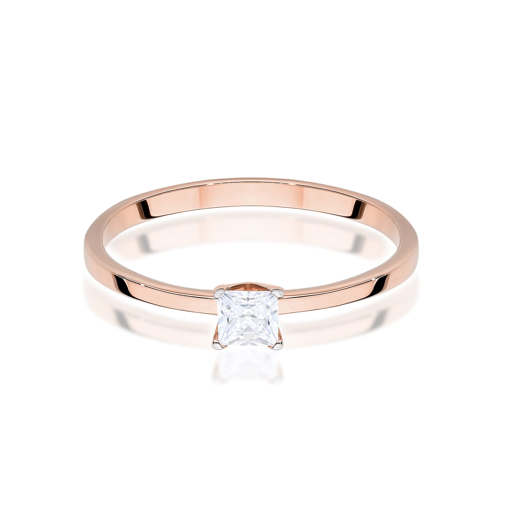 Inel Aur 14K W0587 Diamant Cultivat 0.30ct