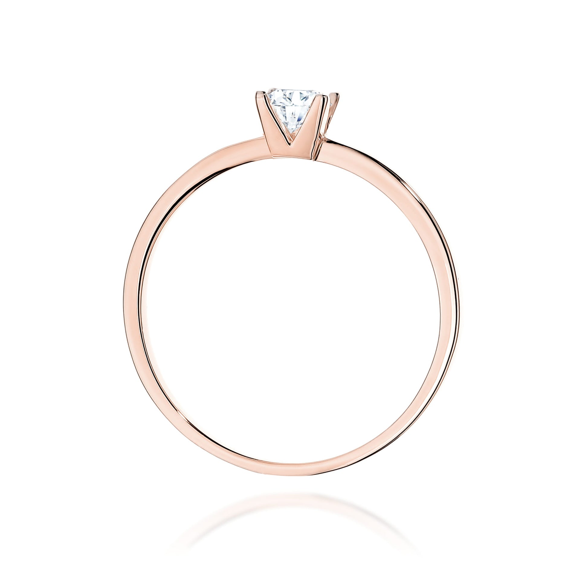 Inel Aur 14K W0587 Diamant Cultivat 0.30ct