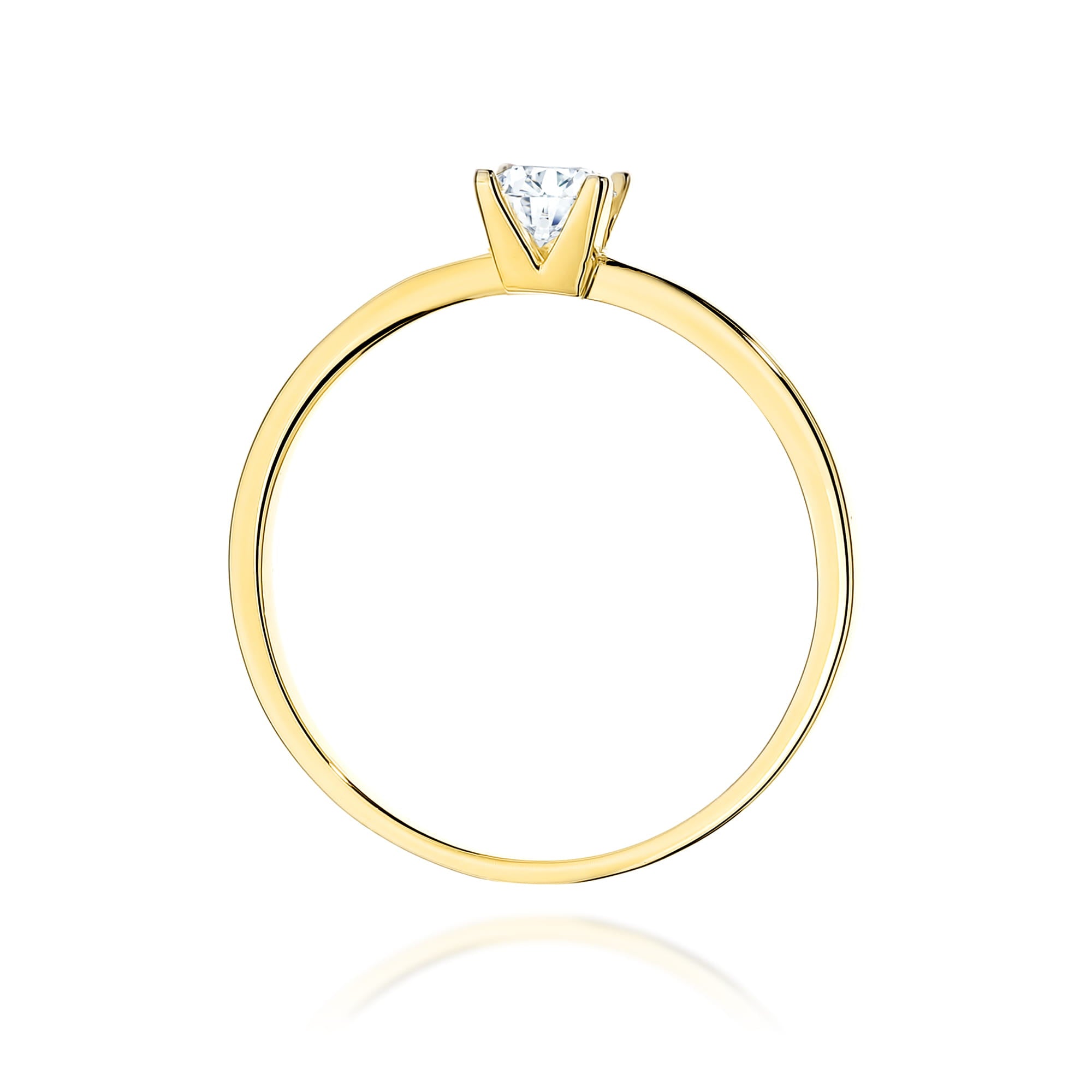 Inel Aur 9K cu Diamant Natural 0.30 ct