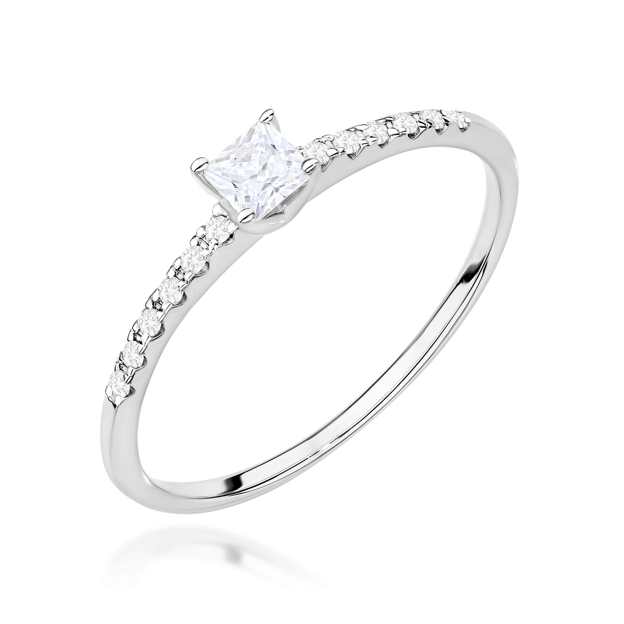 Inel Aur 9K cu Diamant Natural 0.15 ct