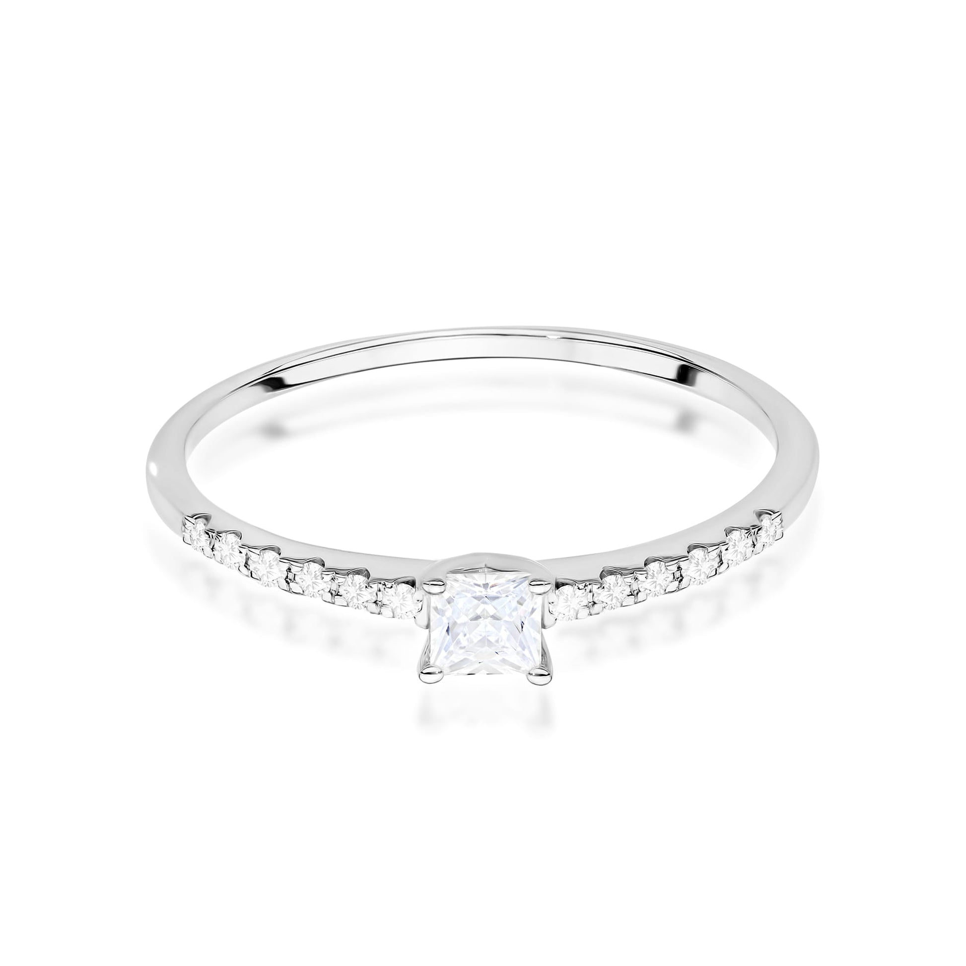 Inel Aur 9K cu Diamant Natural 0.15 ct