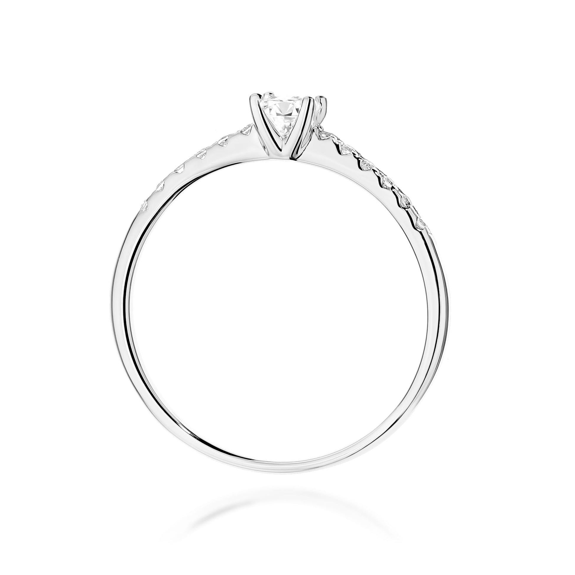 Inel Aur 9K cu Diamant Natural 0.15 ct