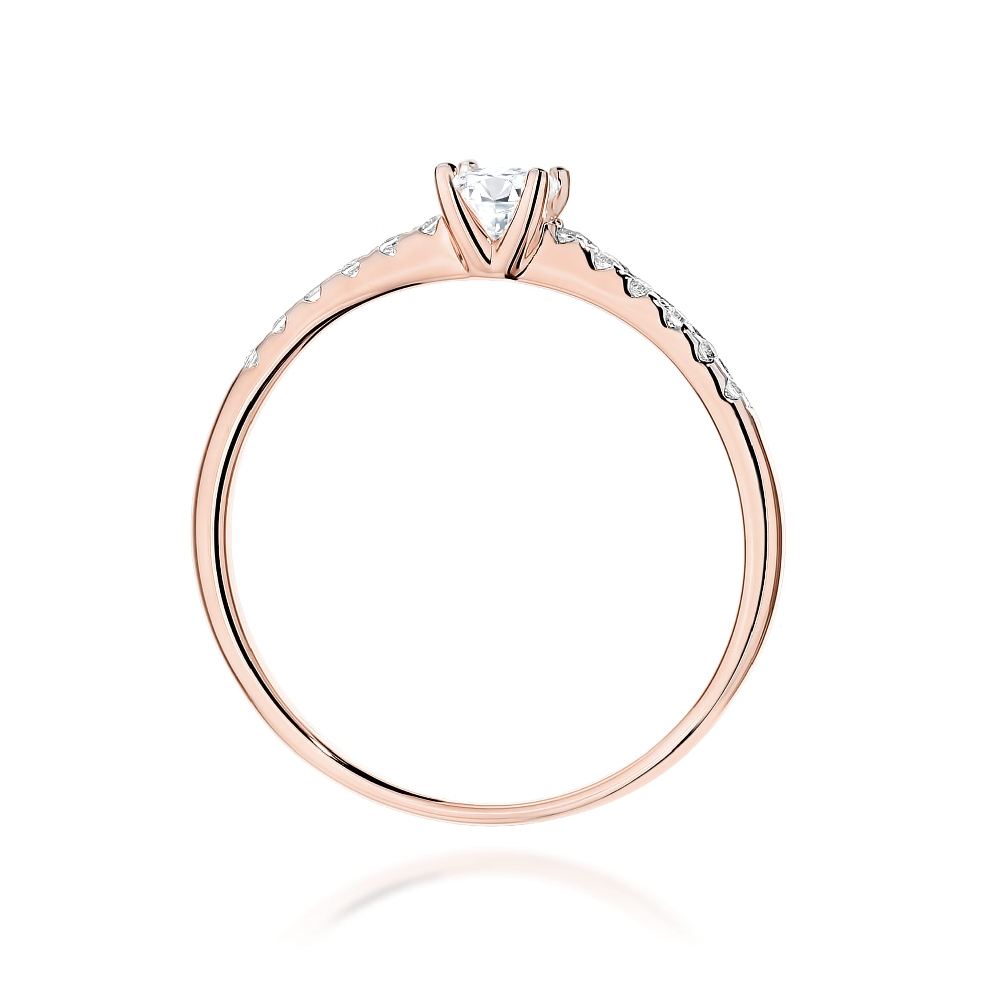 Inel Aur 14K cu Diamante Naturale 0.22 ct