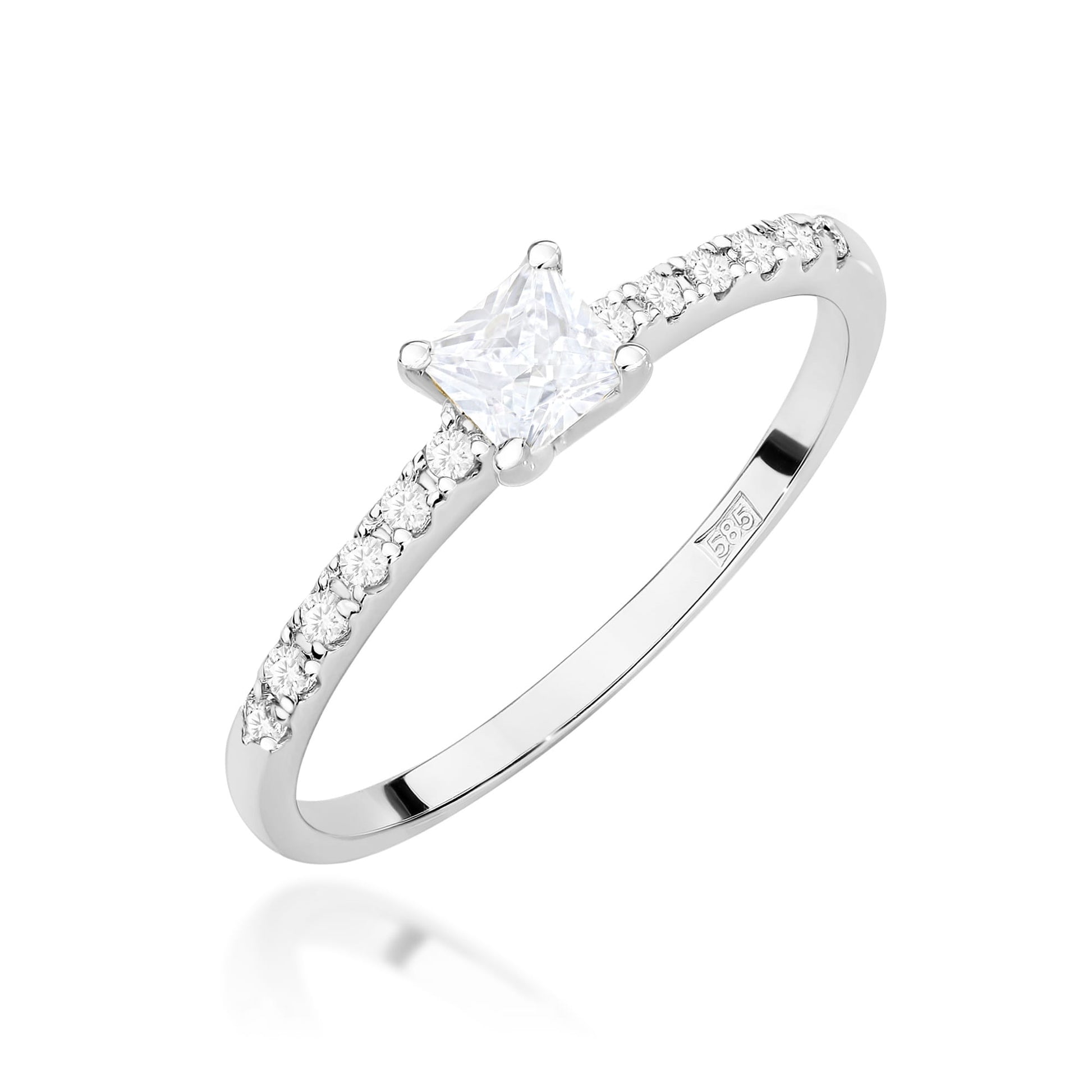Inel Aur 9K cu Diamante Naturale 0.40 ct