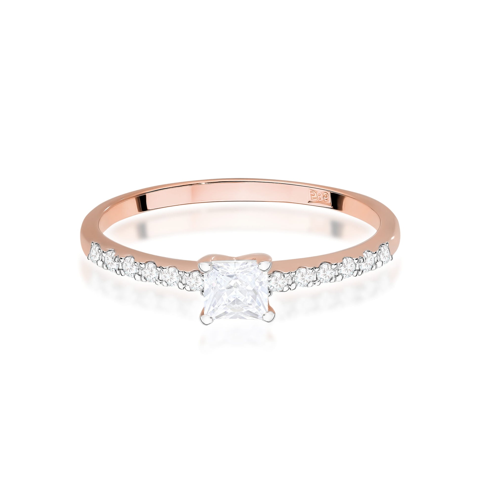 Inel Aur 14K Diamant Cultivat în Laborator 0,30ct