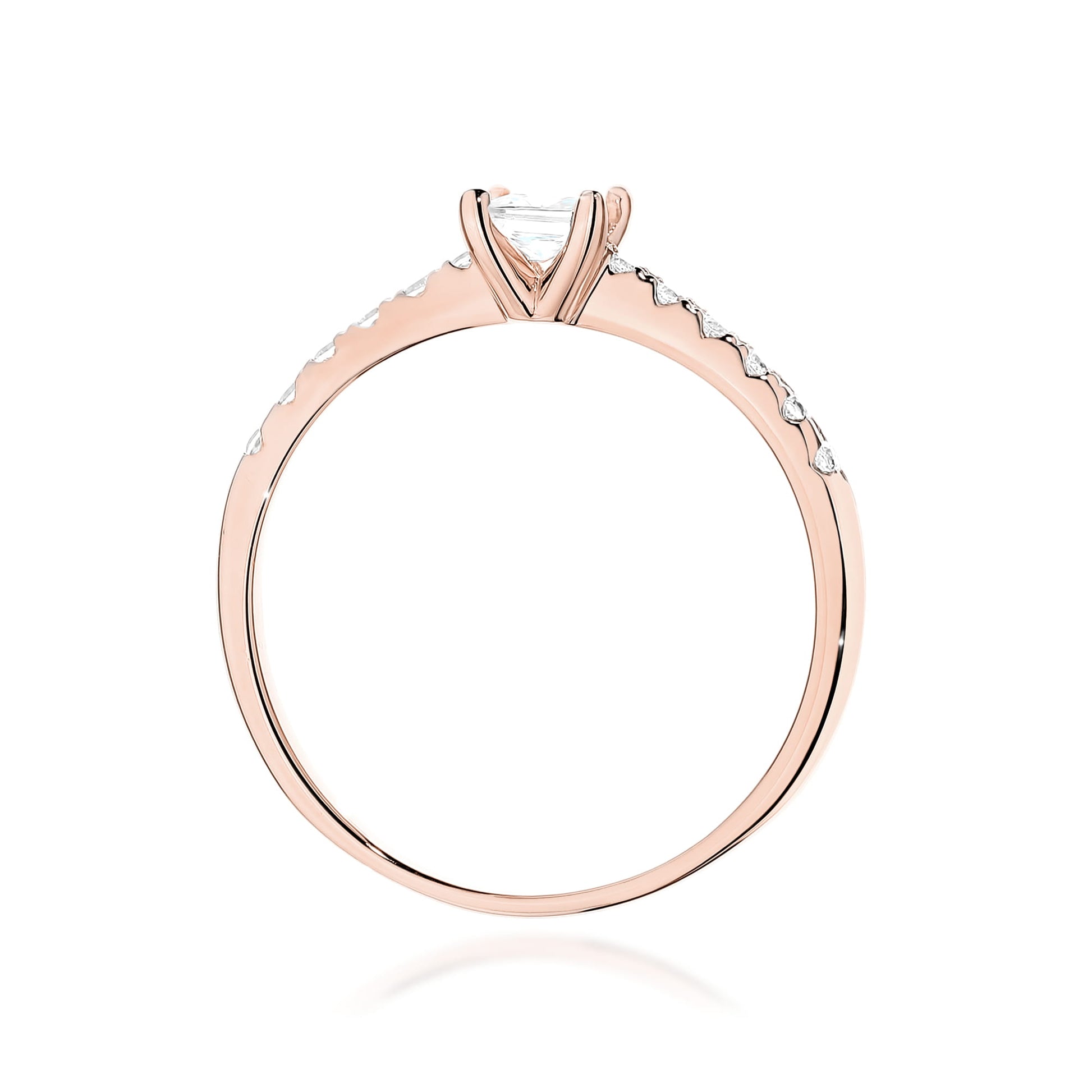 Inel Aur 14K Diamant Cultivat în Laborator 0,30ct