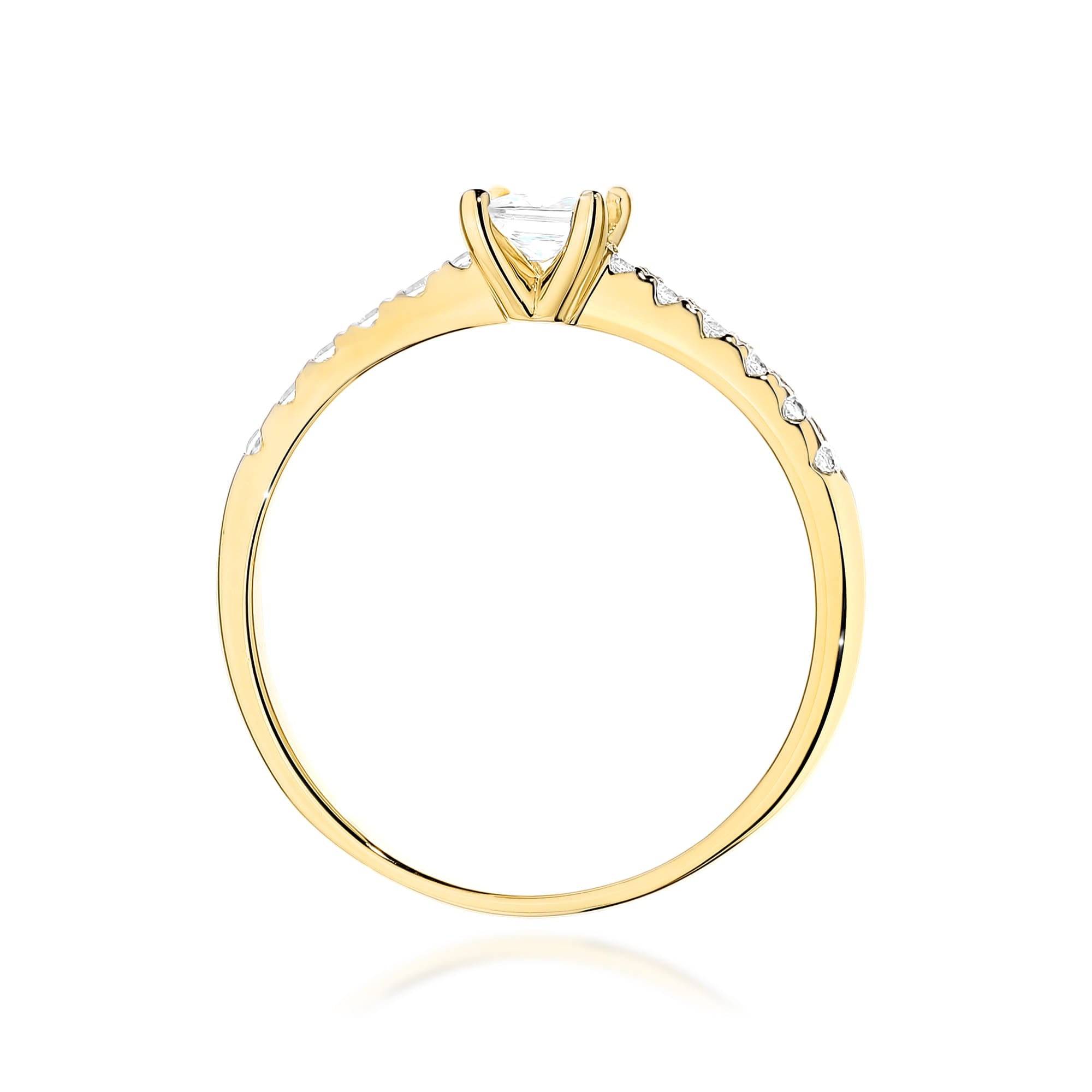 Inel Aur 9K cu Diamante Naturale 0.40 ct