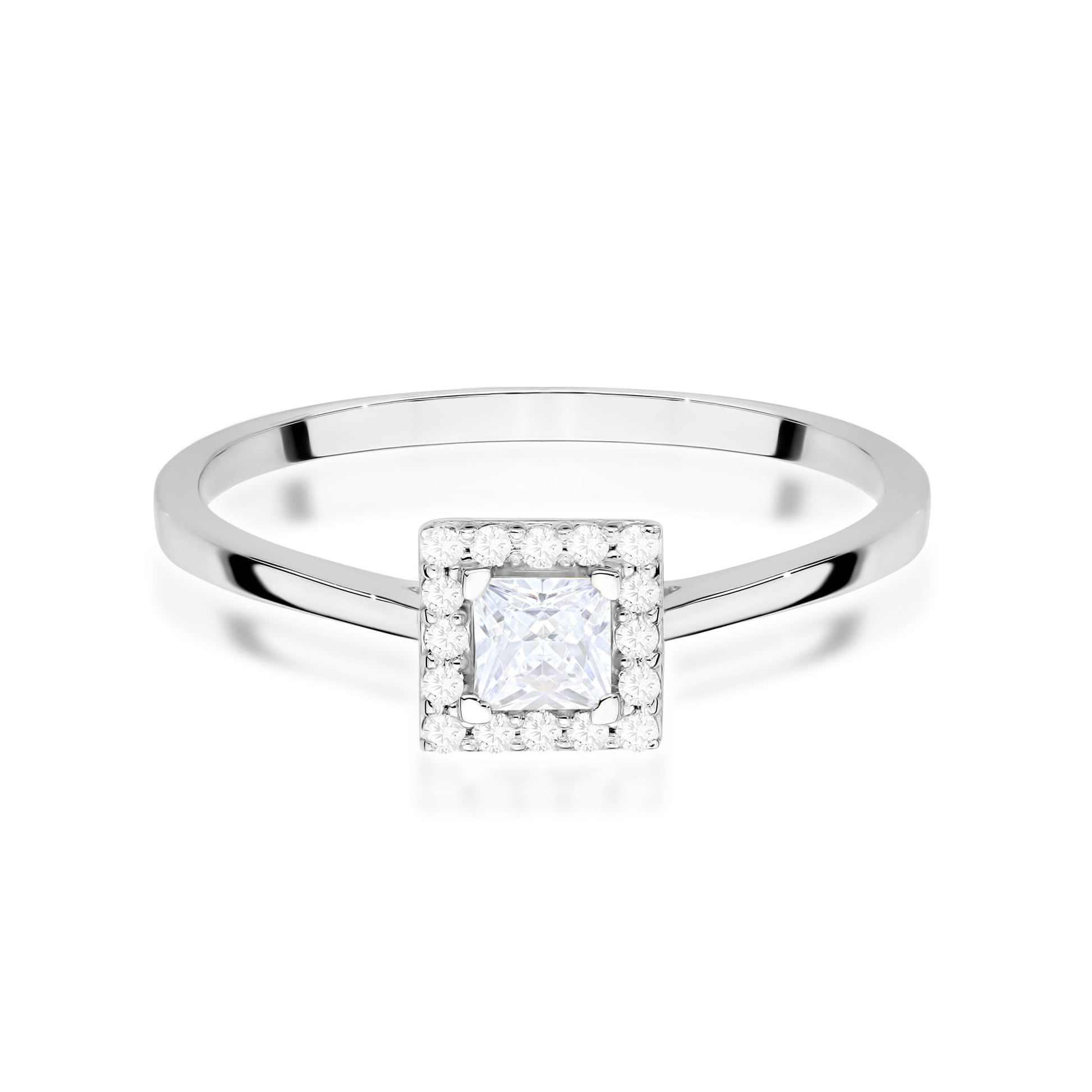 Inel Aur 14K Diamant Cultivat în Laborator 0,23ct W0590
