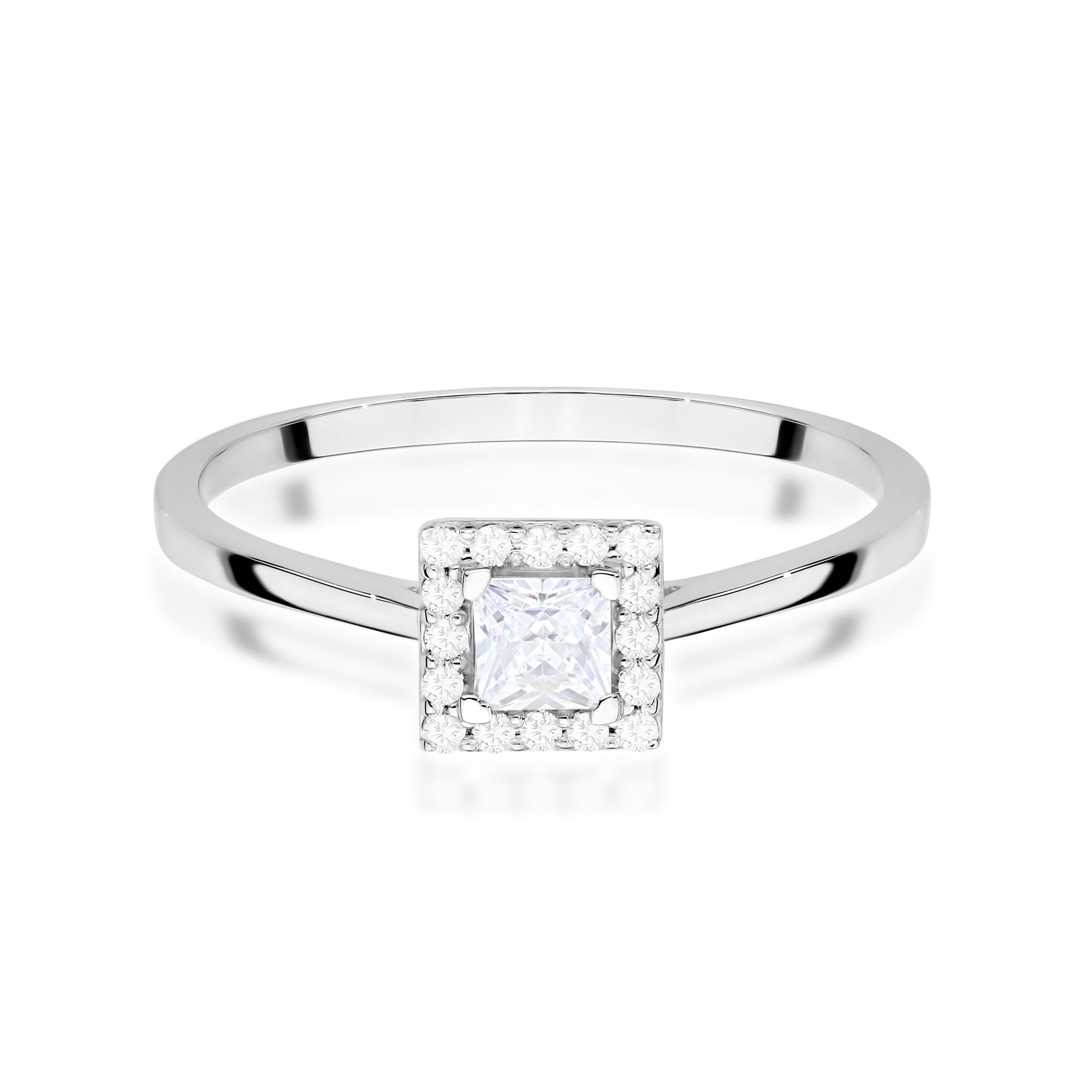 Inel Aur 14K Diamant Cultivat în Laborator 0,23ct W0590