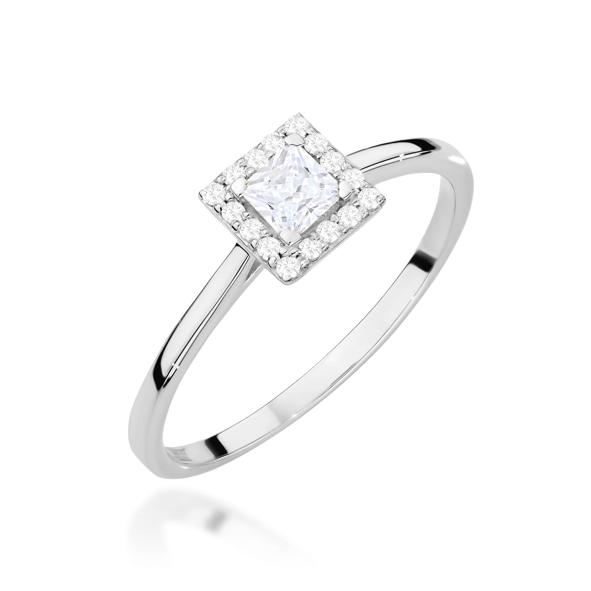 Inel Aur 9K cu Diamante de Laborator 0.23 ct