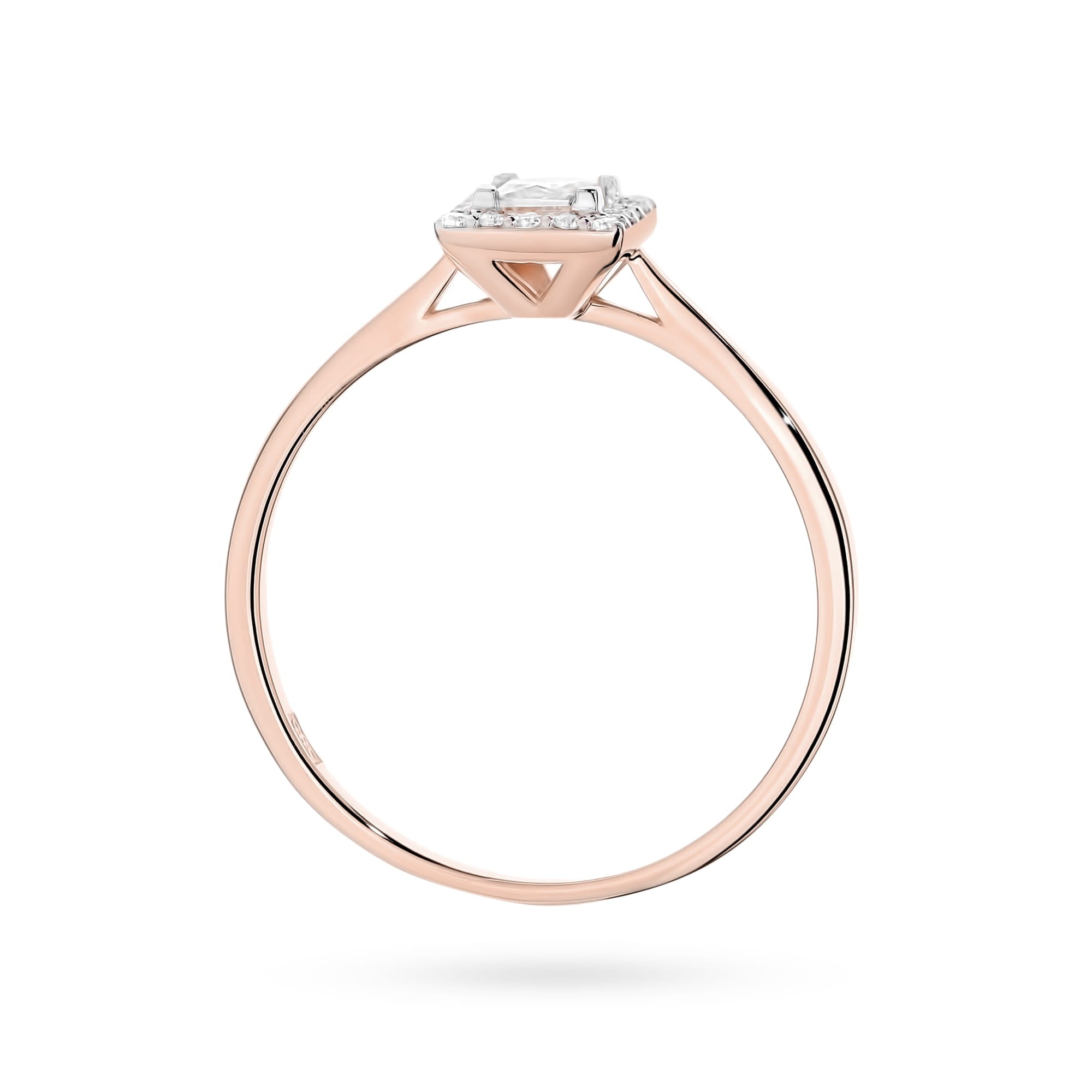 Inel Aur 14K Diamant Cultivat în Laborator 0,23ct W0590