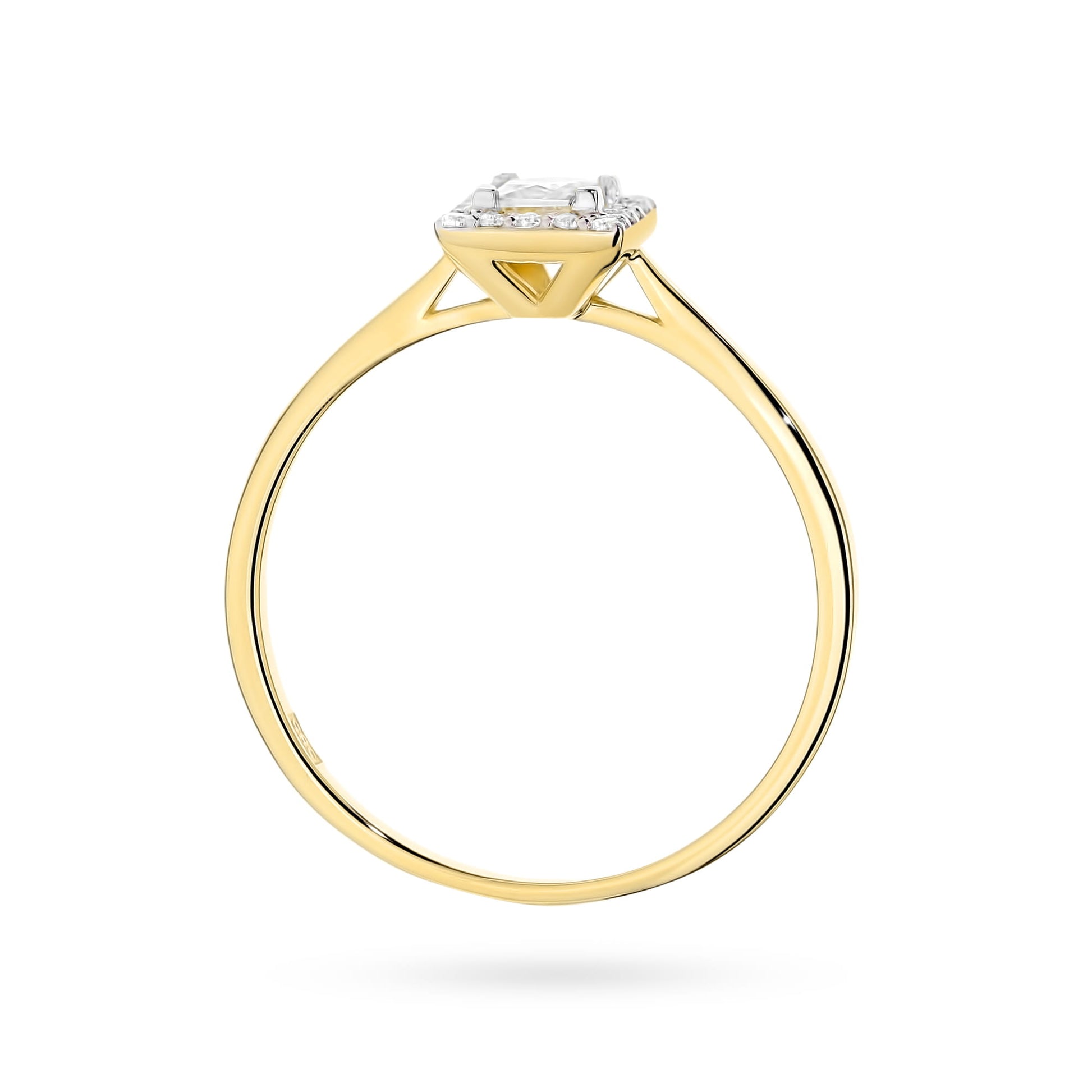 Inel Aur 9K cu Diamante de Laborator 0.23 ct