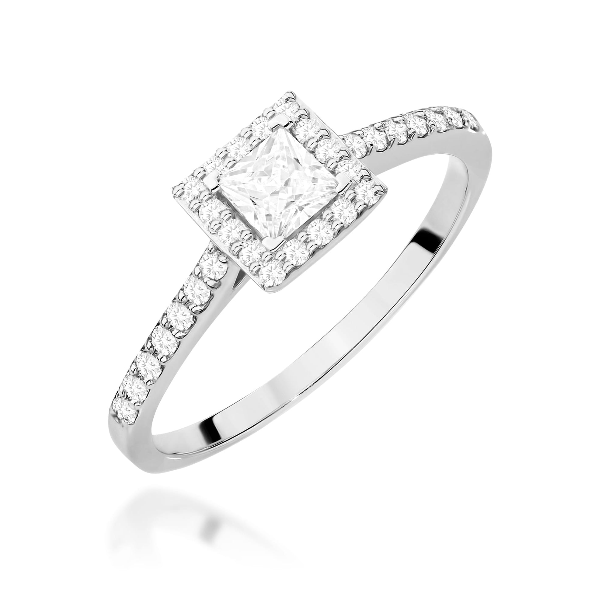 Inel Aur 9K cu Diamante de Laborator 0.50 ct