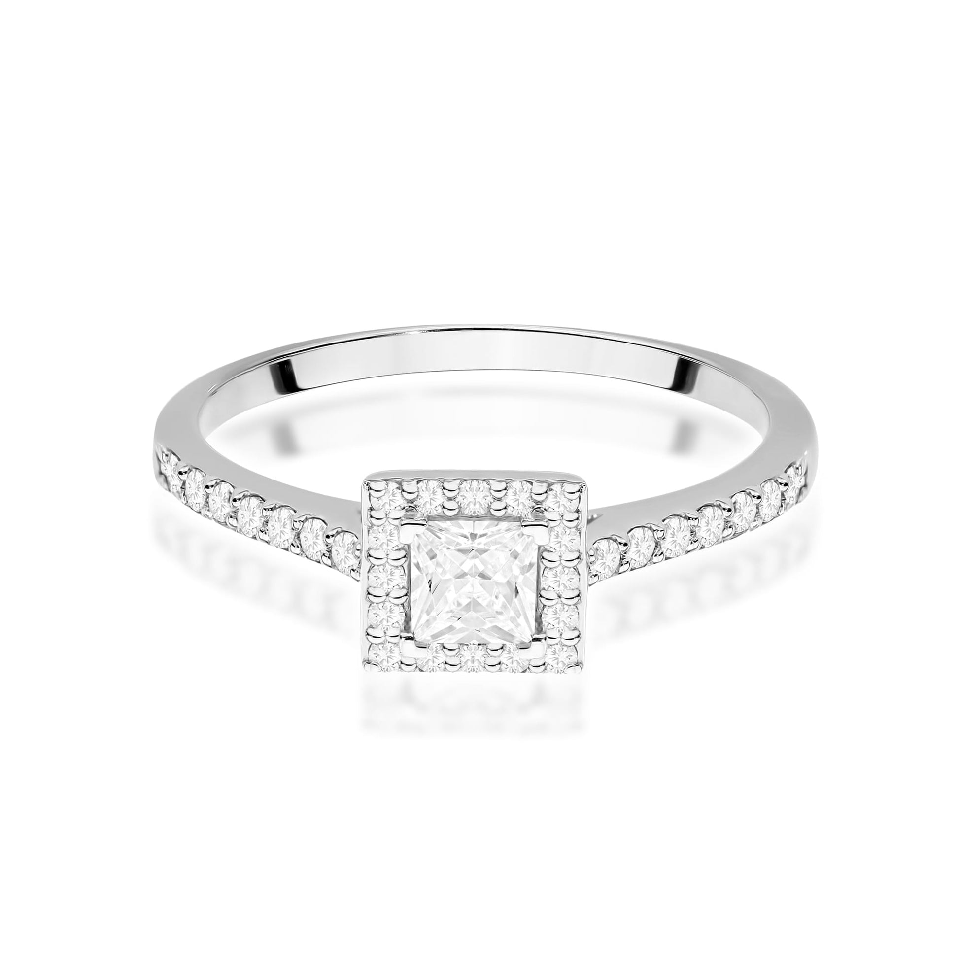Inel Aur 9K cu Diamante de Laborator 0.50 ct