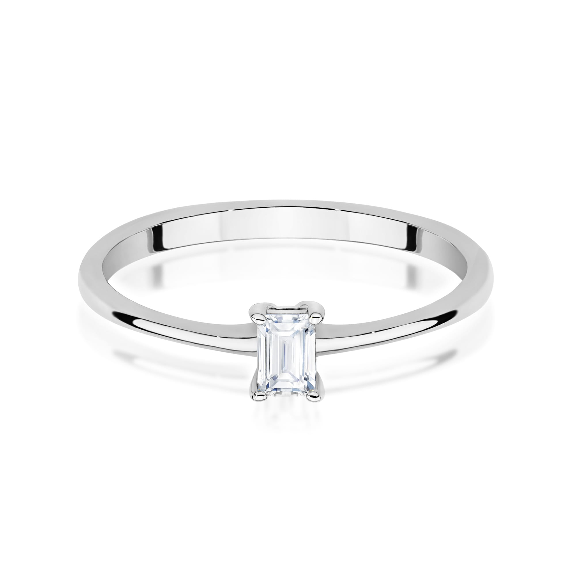 Inel Aur 14K W0592 Diamant Natural 0.15ct