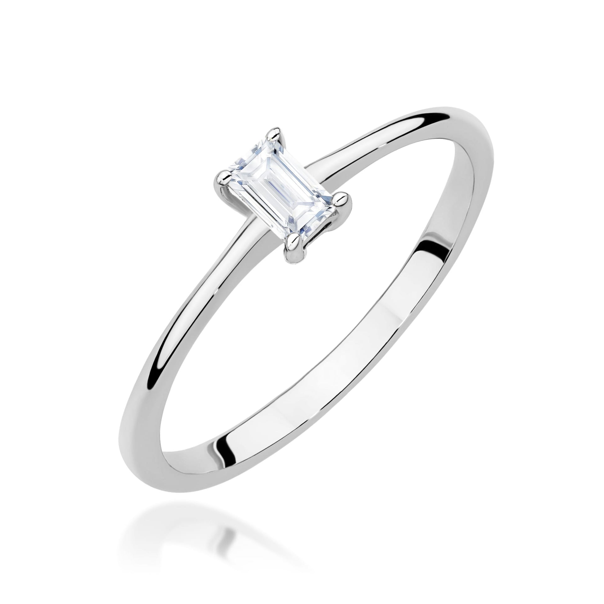 Inel Aur 9K cu Diamant Natural 0.15 ct