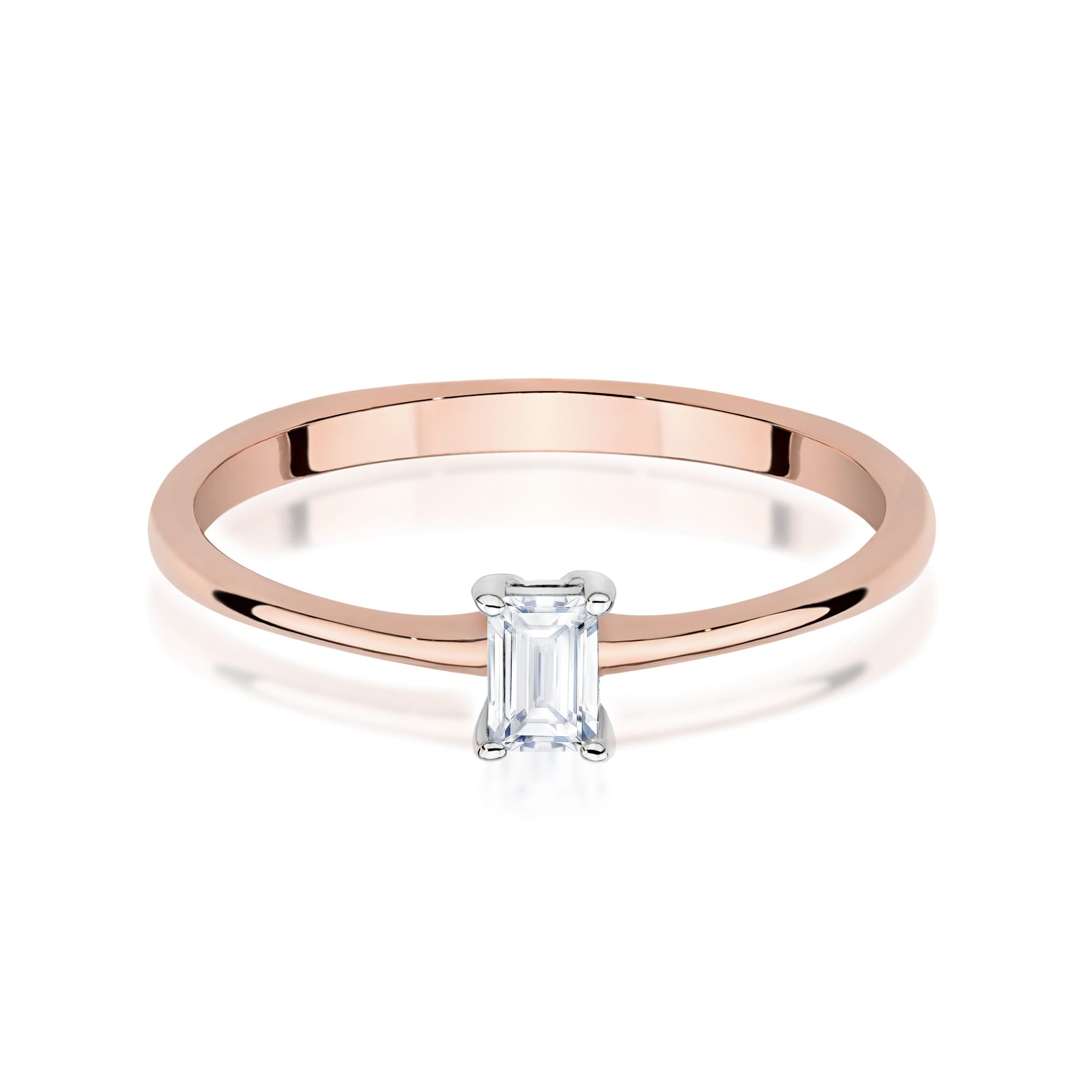 Inel Aur 14K W0592 Diamant Natural 0.15ct