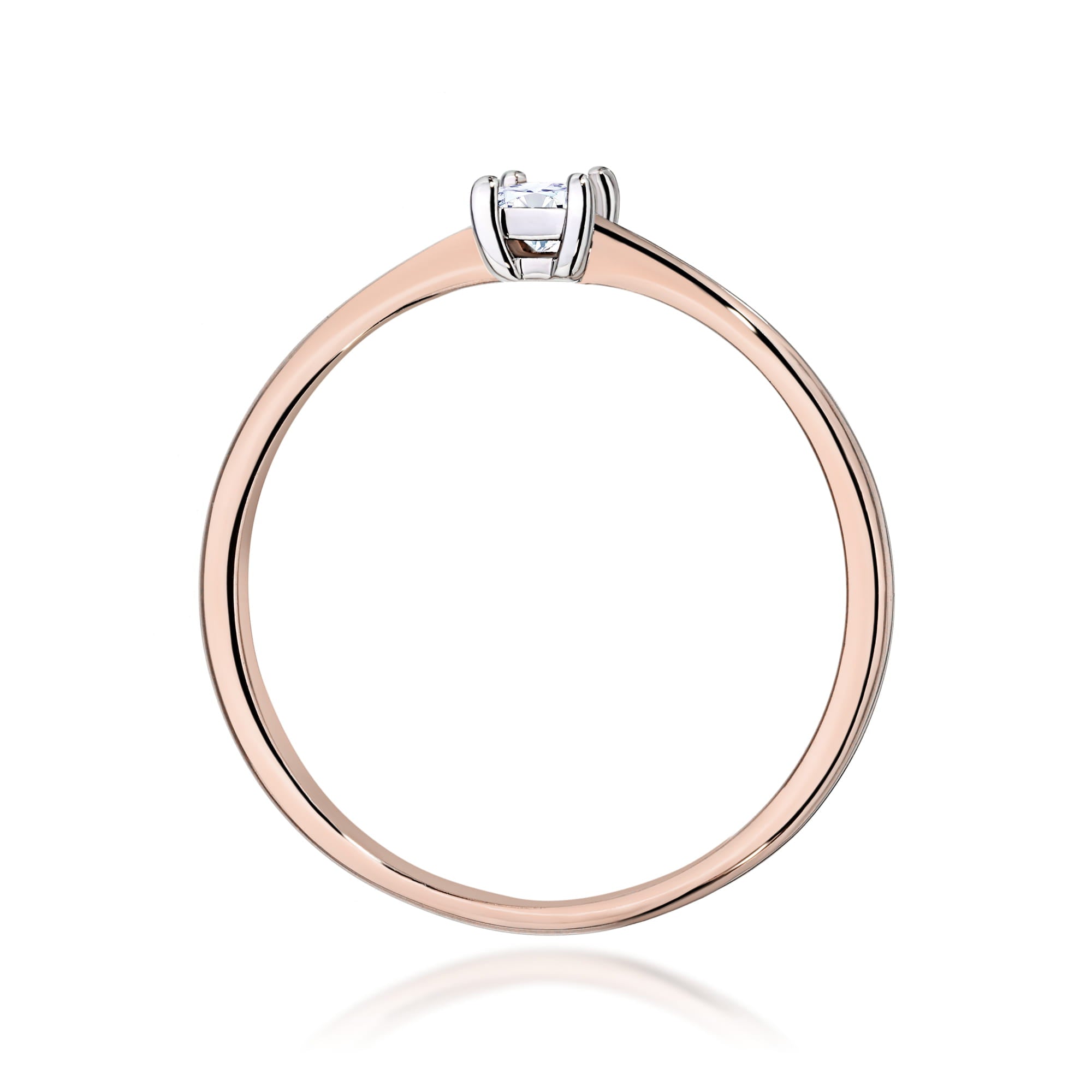 Inel Aur 14K W0592 Diamant Natural 0.15ct