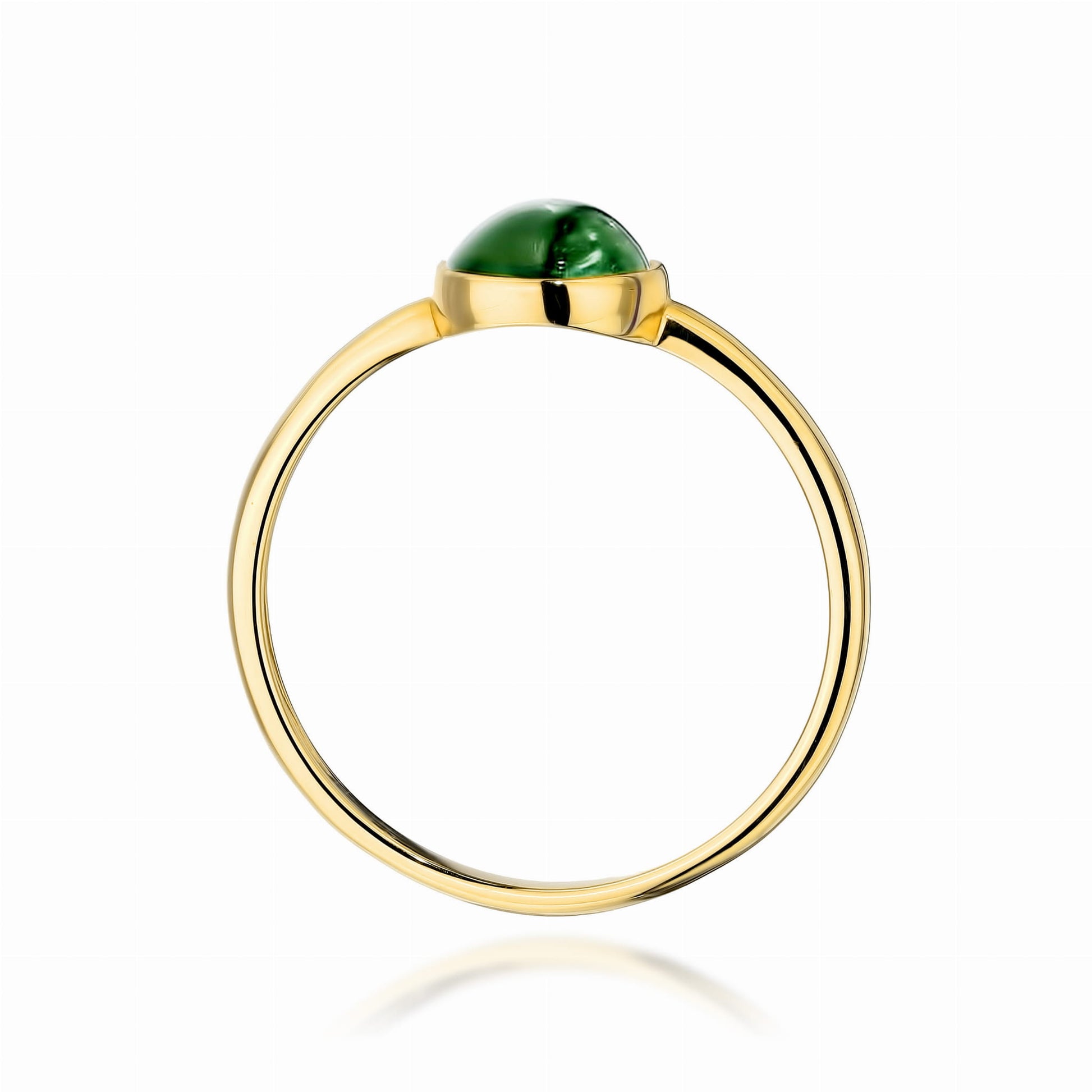 Inel Aur 9K cu Green Tourmaline 1.00 ct